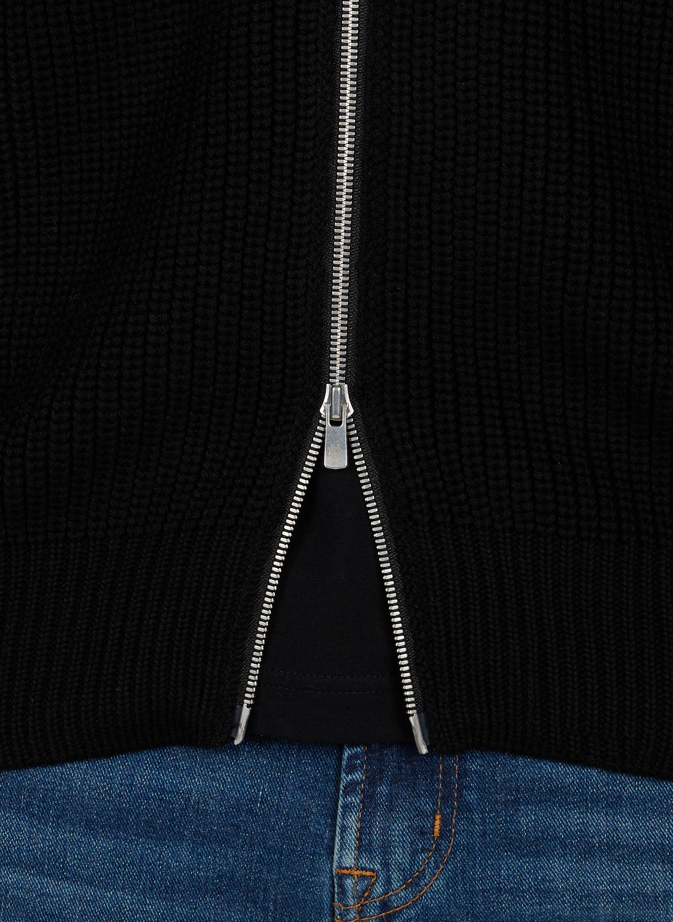 Pull droit en grosses mailles de laine COMME DES GARCONS HOMME Noir