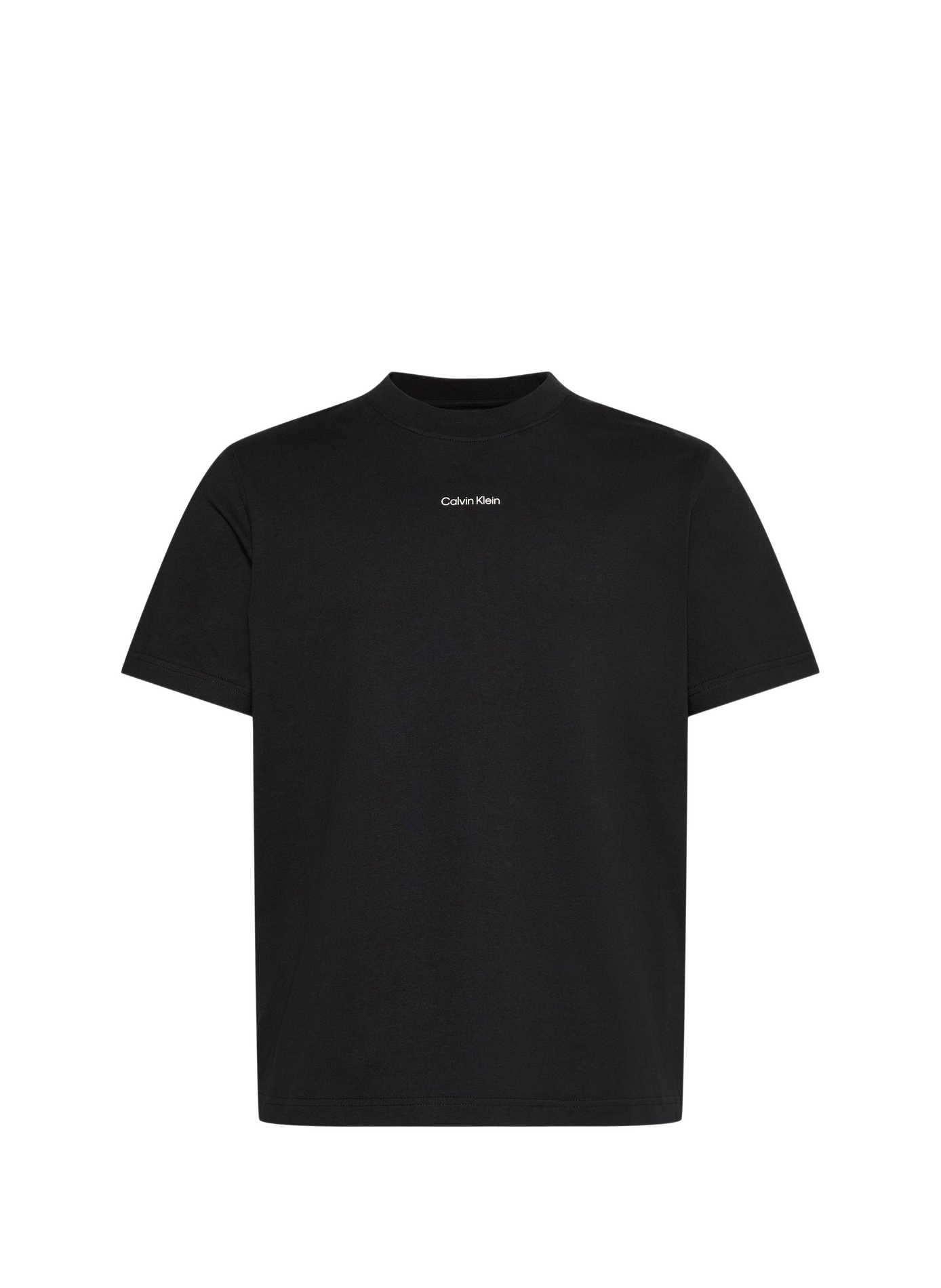T-shirt manches courtes à logo en coton CALVIN KLEIN Zwart