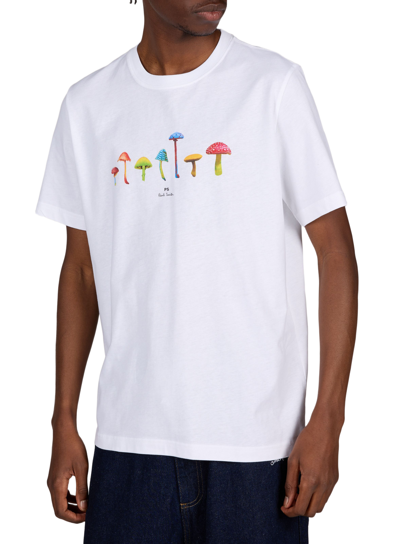 T-shirt col rond sérigraphié PAUL SMITH Blanc