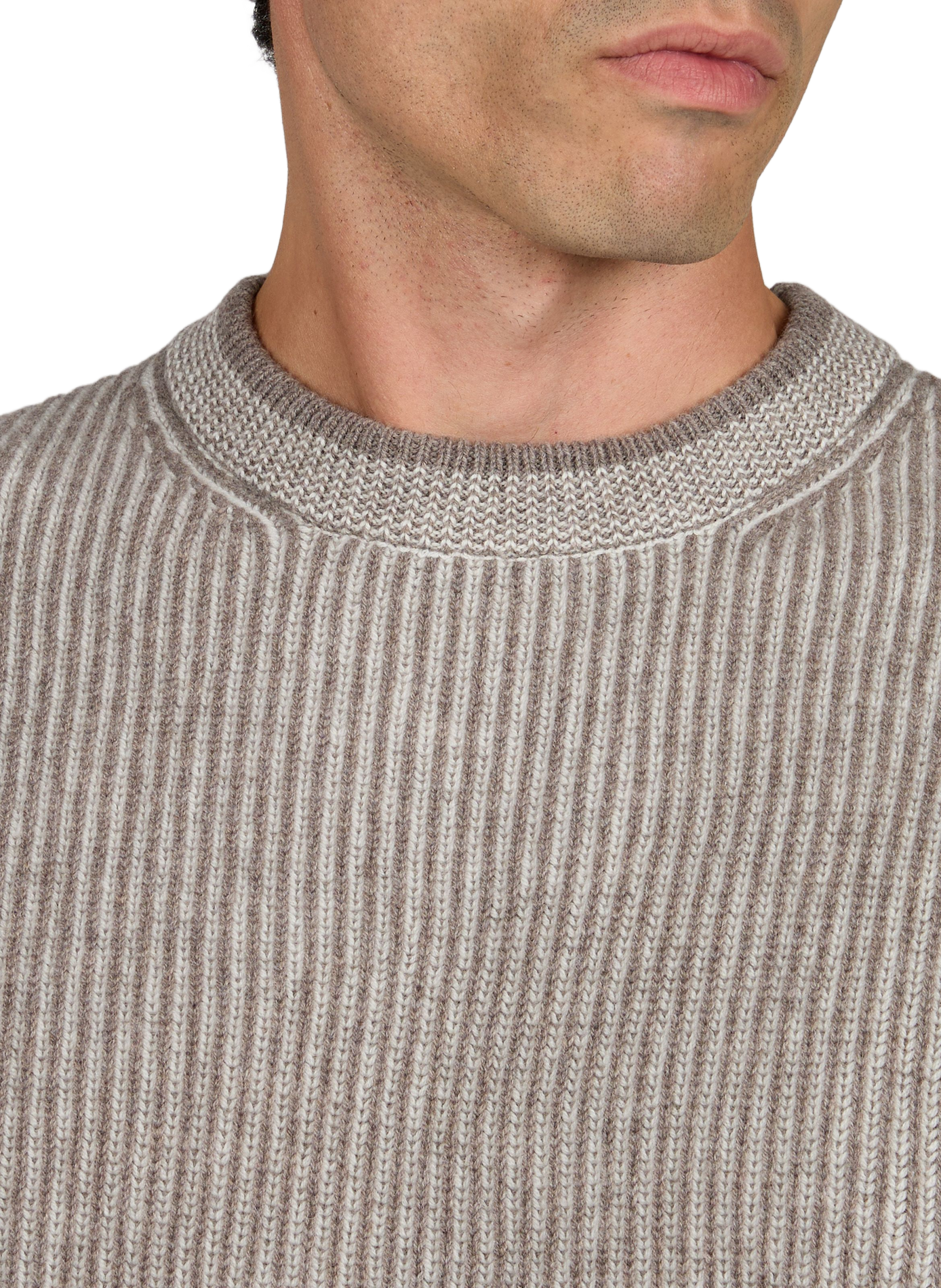Straight wool and cashmere sweater | White PAUL & SHARK Men