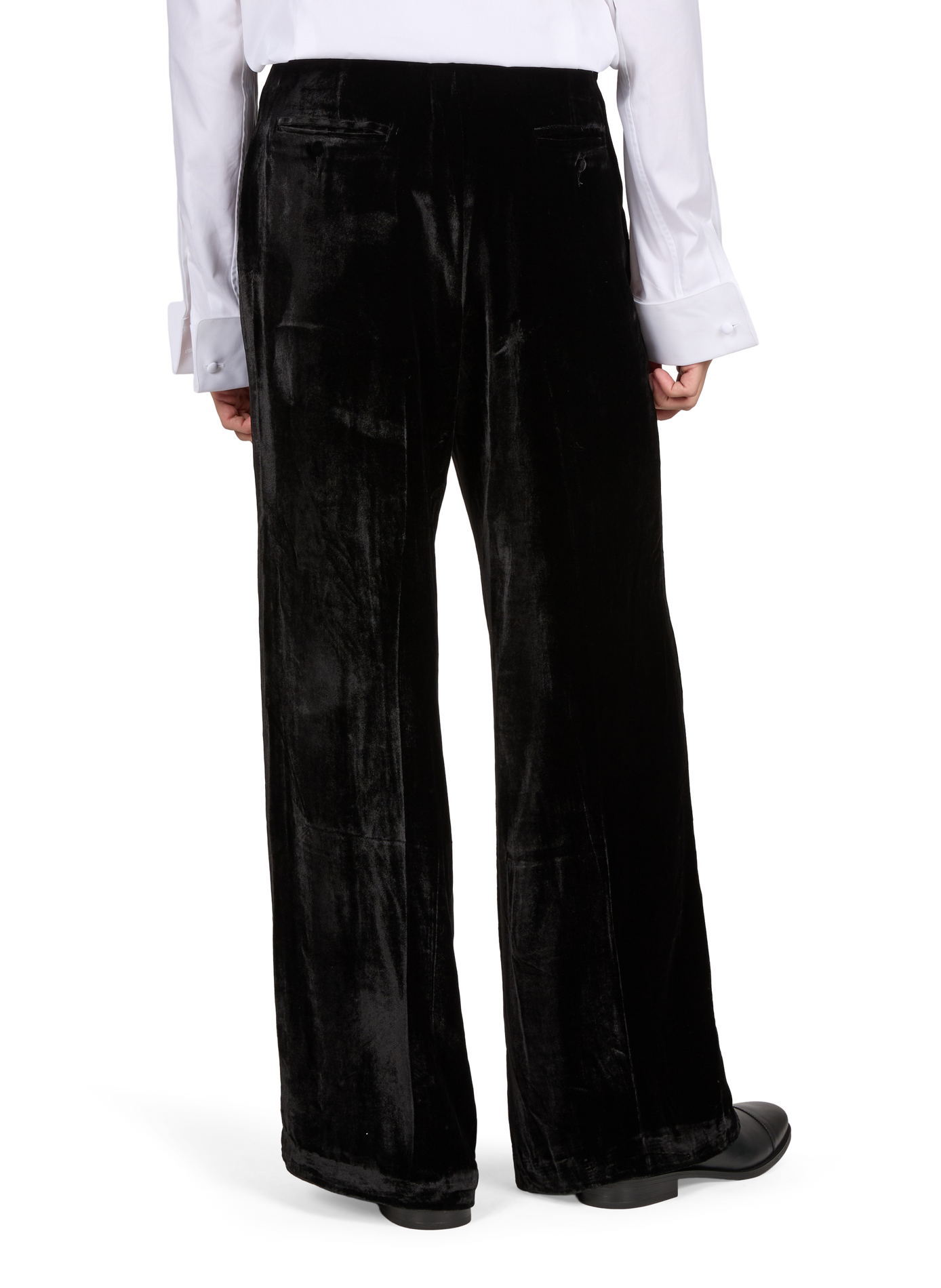 Silk velvet pants CAMPILLO Black