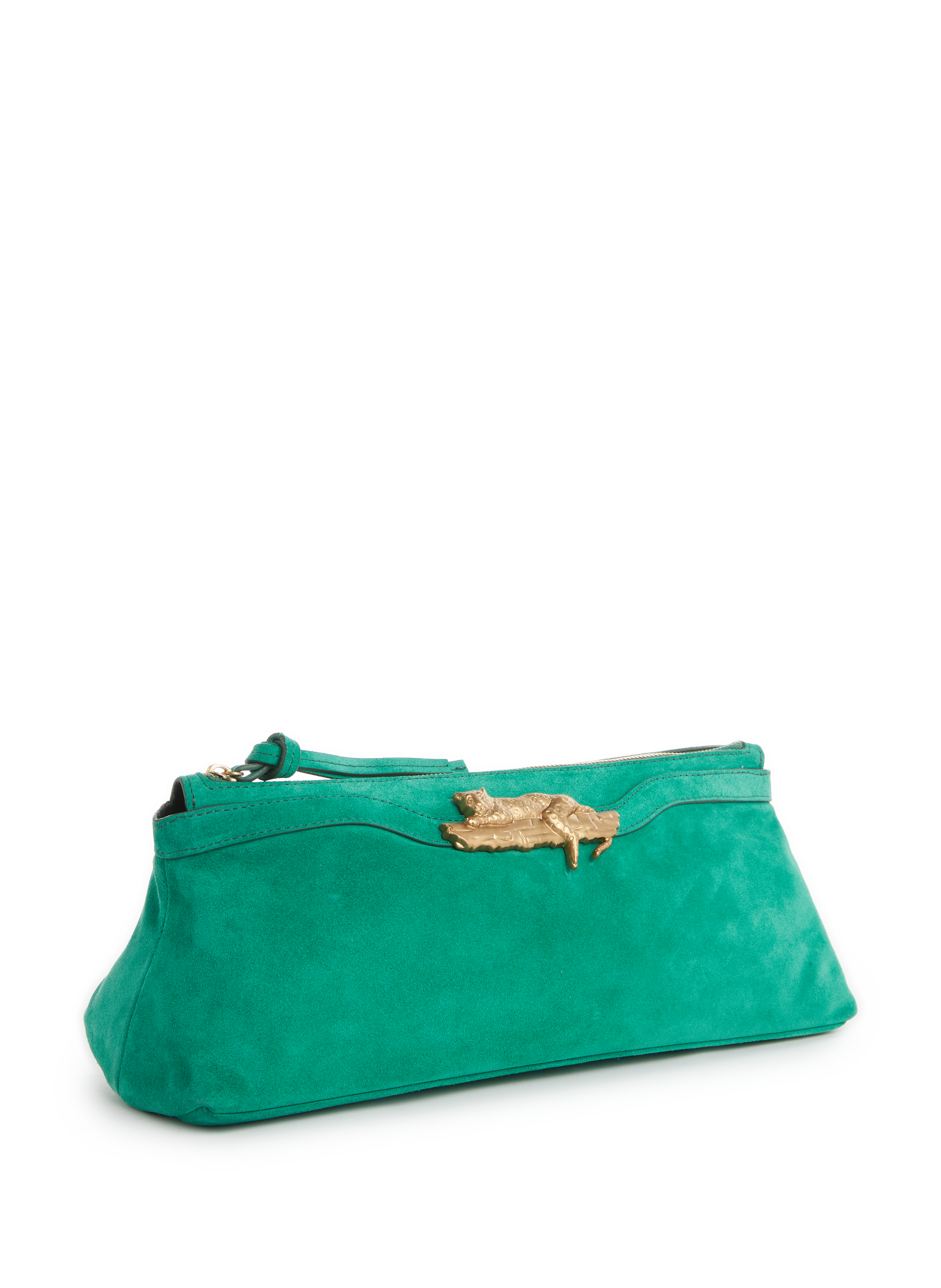 Pochette en cuir nubuck