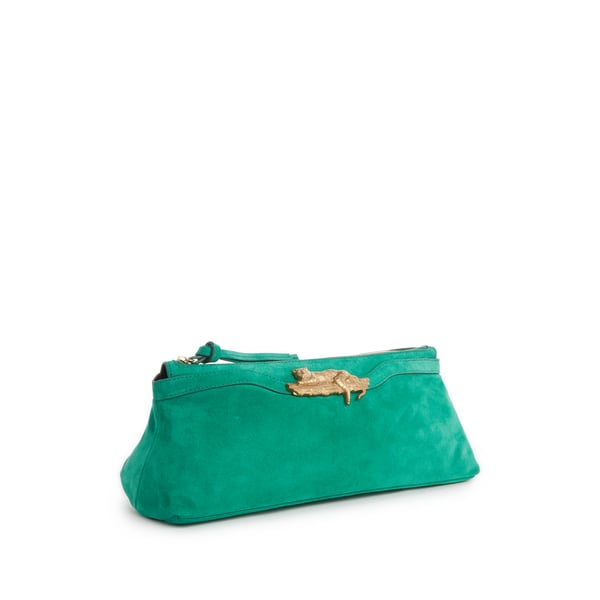 Pochette en cuir nubuck