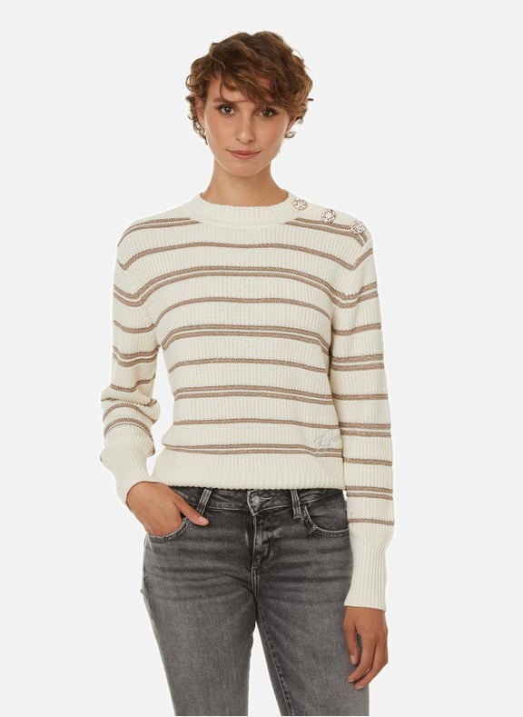 Guess striped jumper shop
