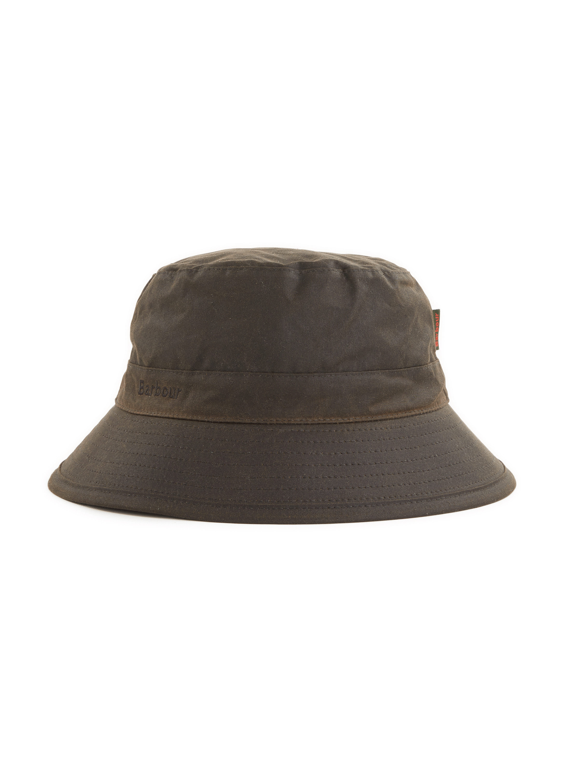 Coated cotton canvas bucket hat BARBOUR Green