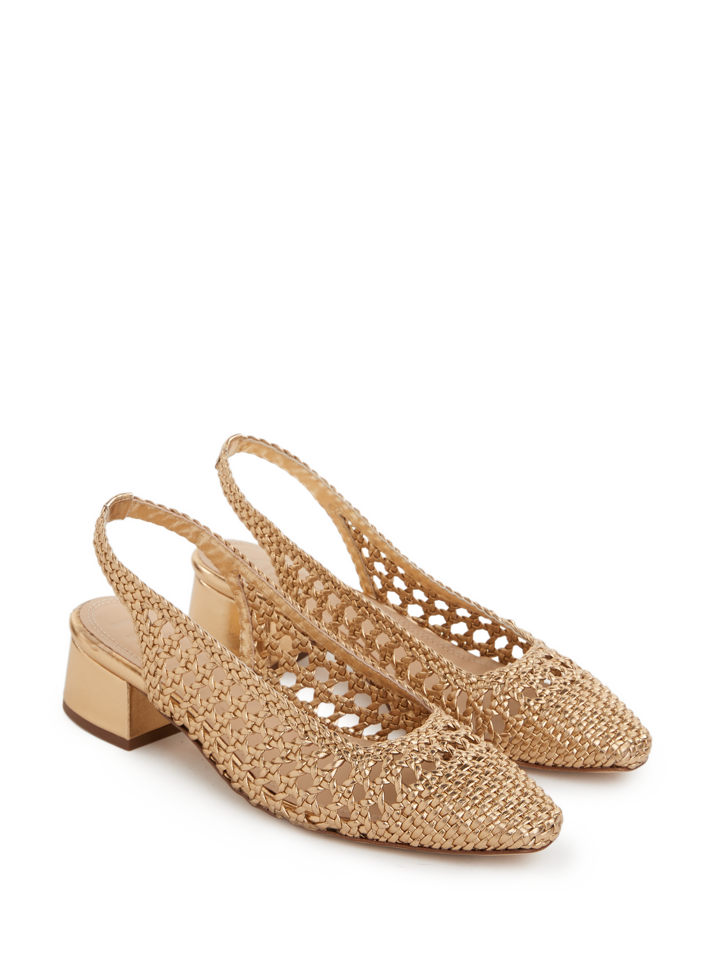 Slingback Nova Tarragona en cuir Doré