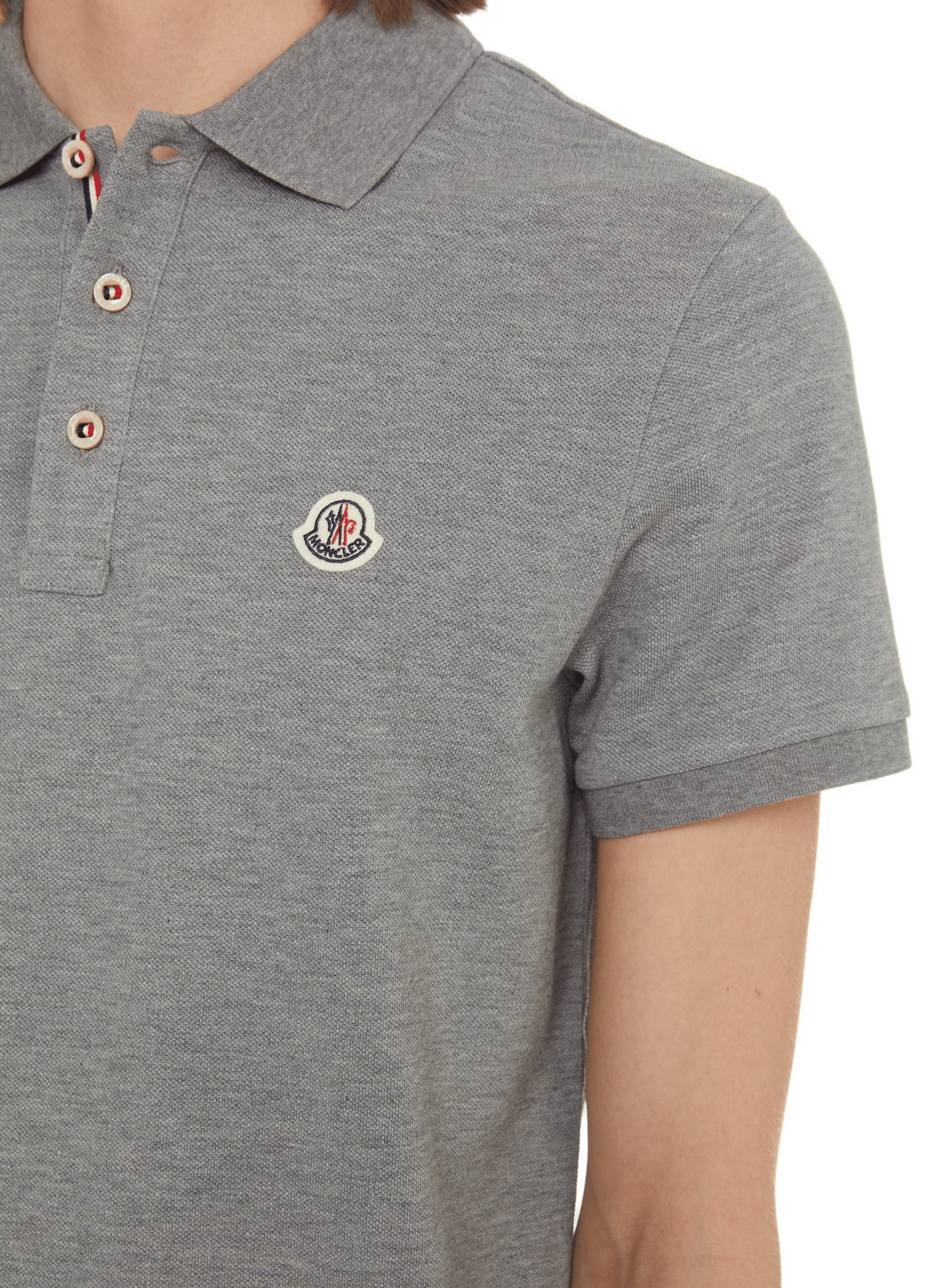 Givenchy address band slim cotton Polo shirt MONCLER Grey