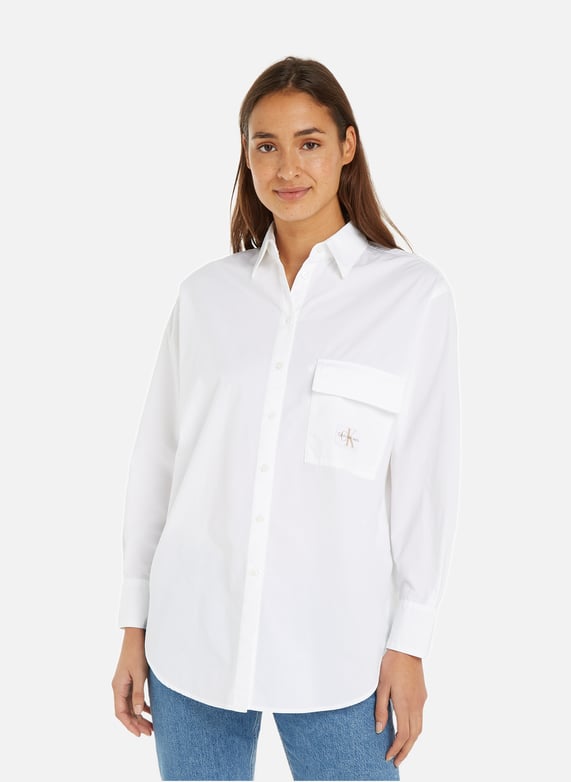 LOOSE COTTON SHIRT CALVIN KLEIN for WOMEN Printemps