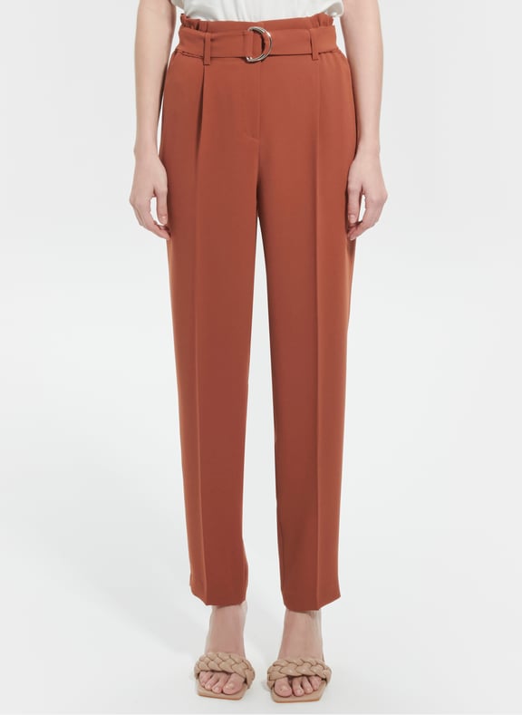 Pantalon ecru droit - patricia Marron by ZAPA ZAPA Pantalon ecru droit - patricia Marron