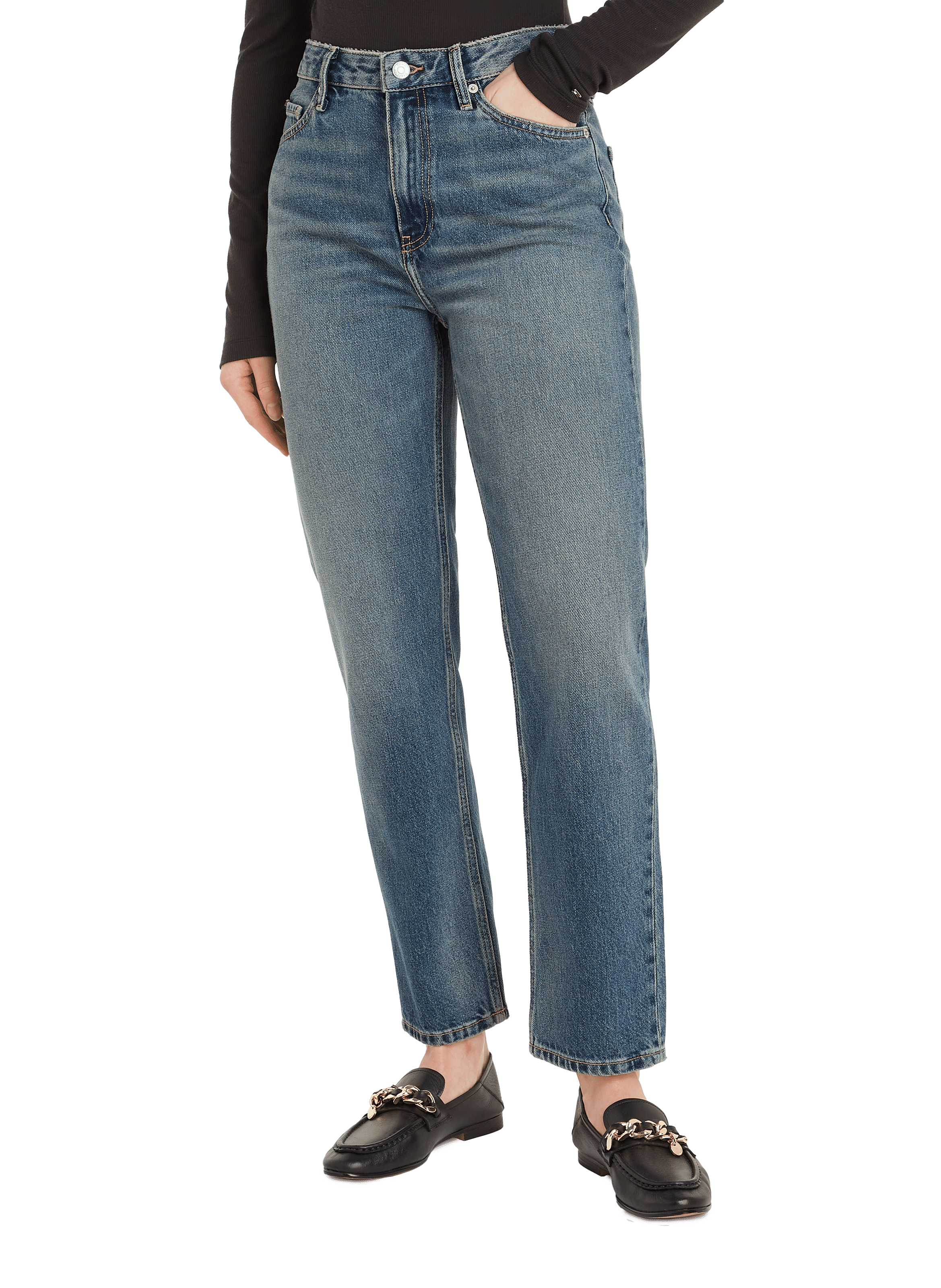 Jean droit  TOMMY HILFIGER Bleu