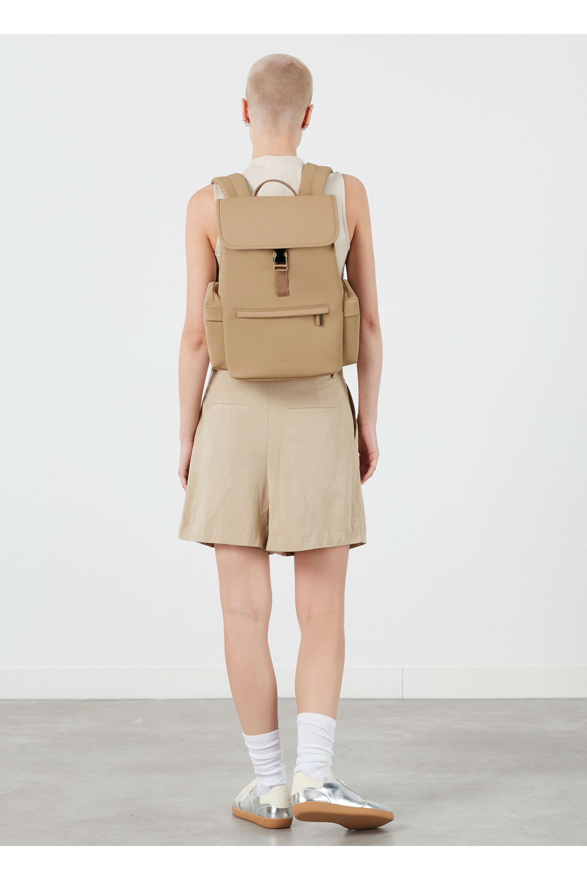 Lost in berlin sac à dos mini cargo LIPAULT PARIS Beige