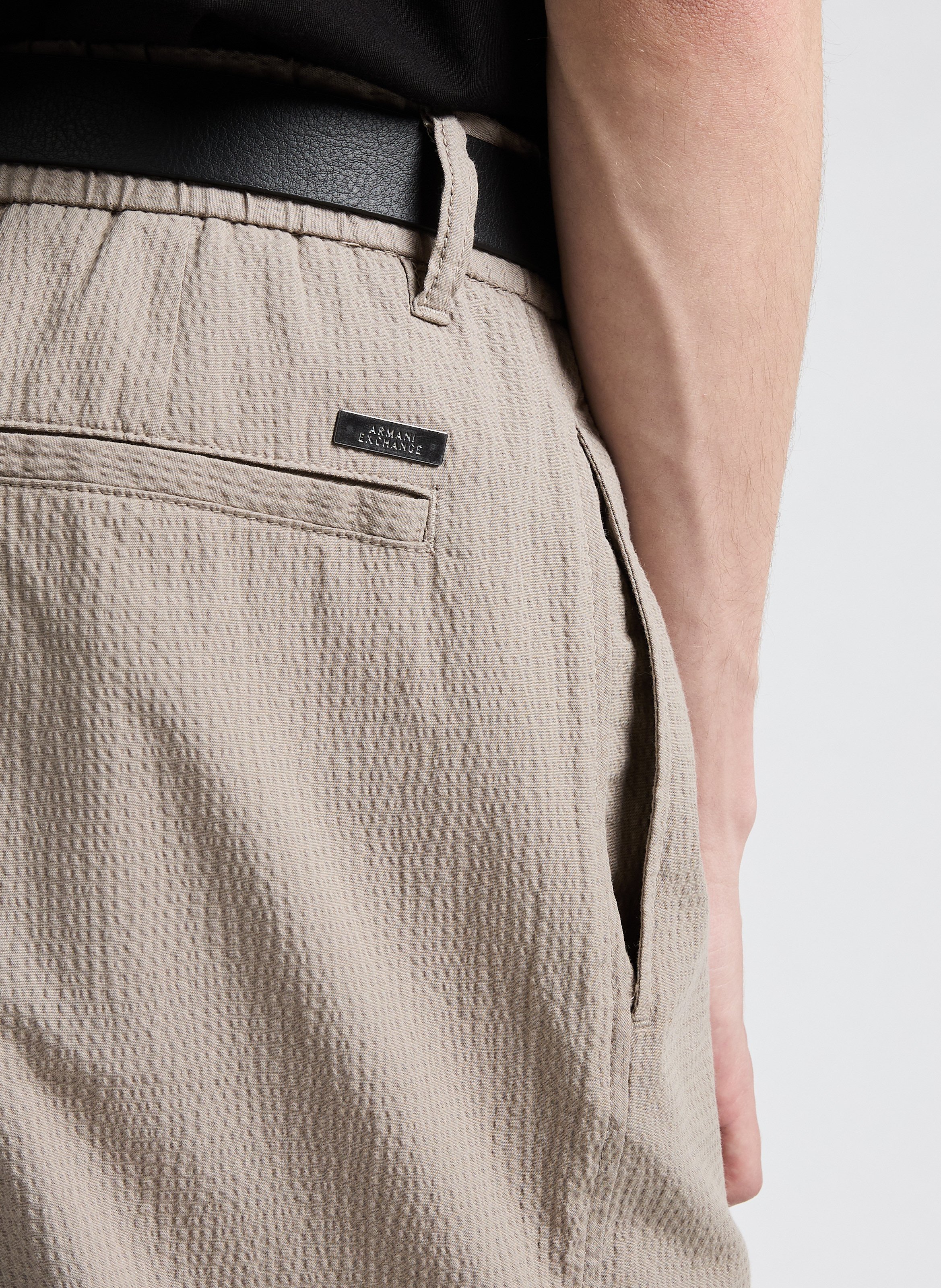 Straight cotton trousers ARMANI EXCHANGE Beige