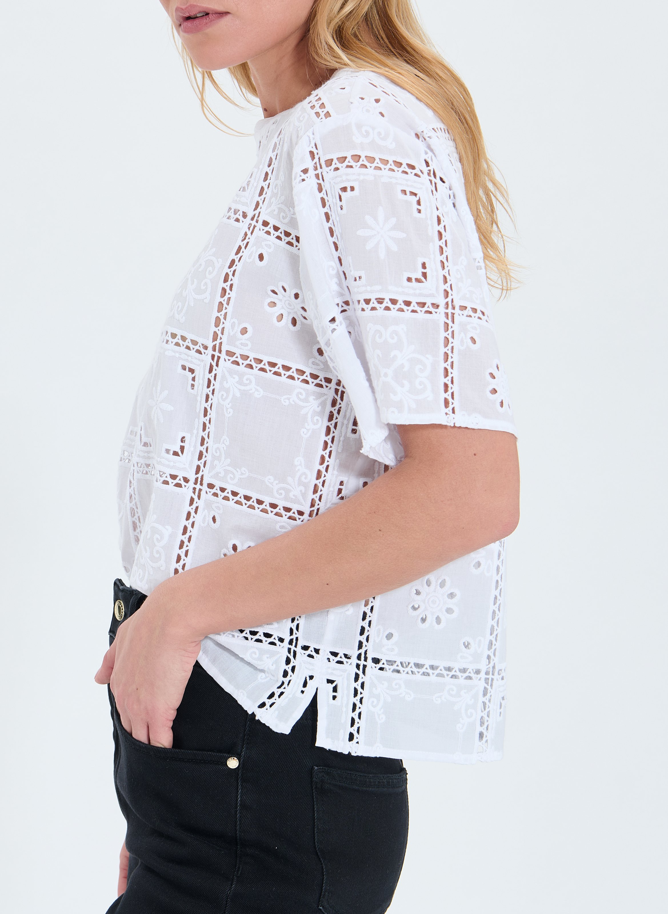 Top  trevor ZAPA Blanc