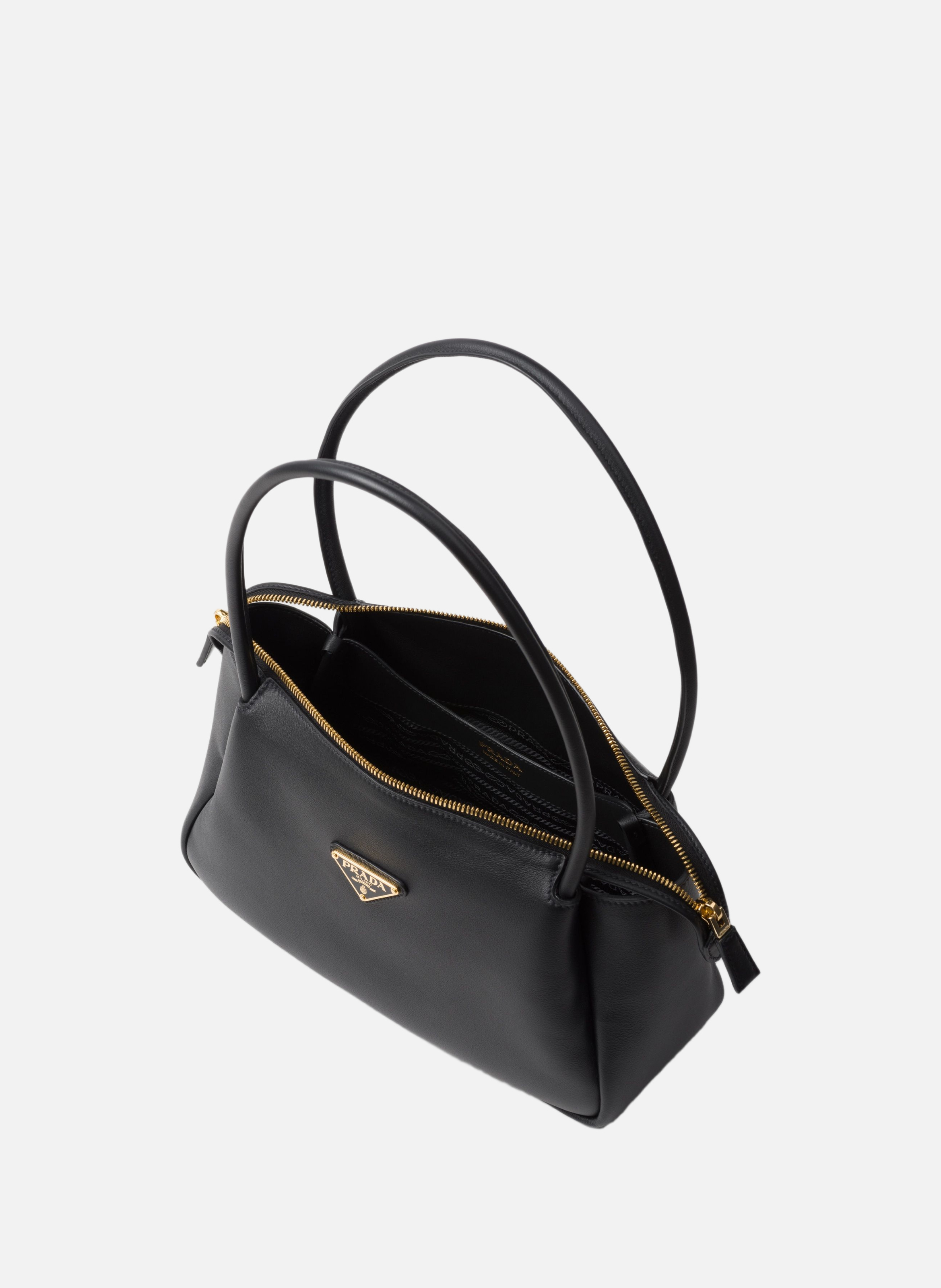 Sac à bandoulière prada darling en cuir Noir