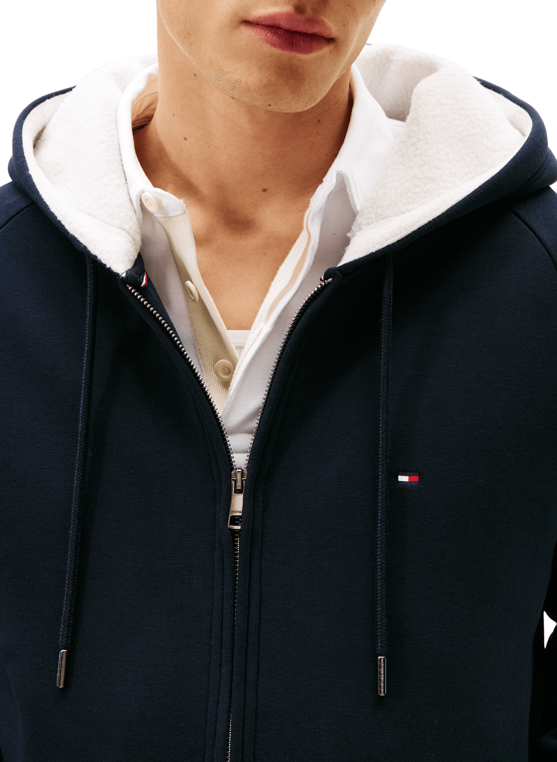 Sweatshirt en coton mélangé TOMMY HILFIGER Bleu