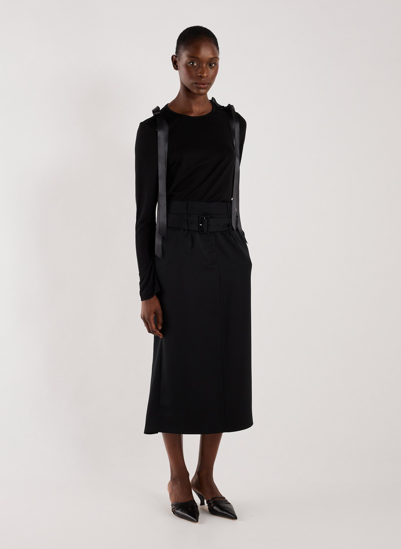 Top avec ruban  SIMONE ROCHA Noir