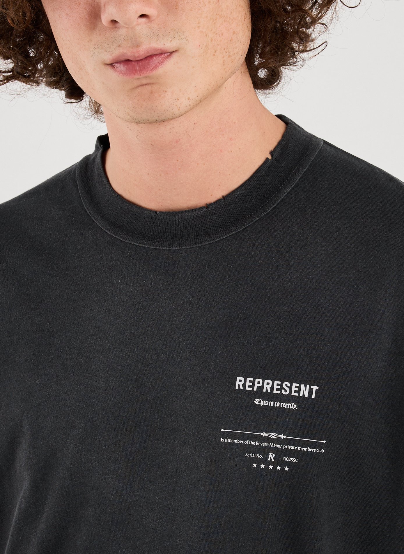 Loose cotton T-shirt REPRESENT Black