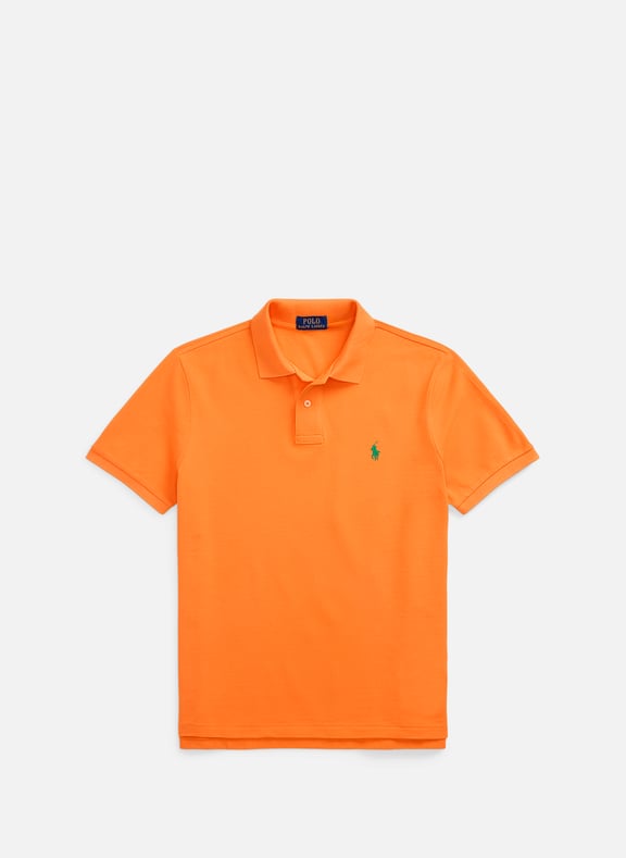 Polo droit en piqué de coton Orange by POLO RALPH LAUREN POLO RALPH LAUREN Polo droit en piqué de coton Orange