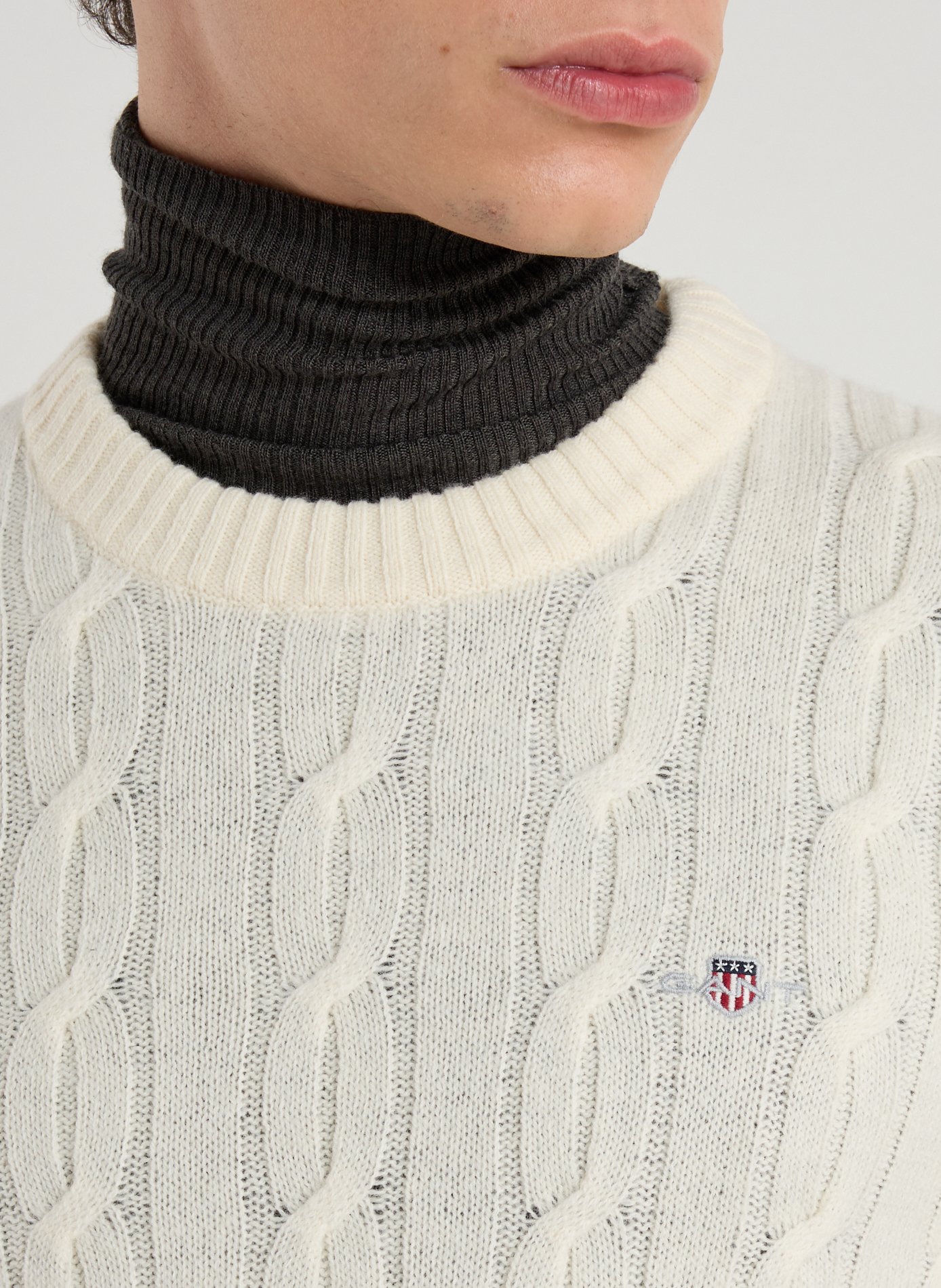Cotton-blend jumper GANT Beige