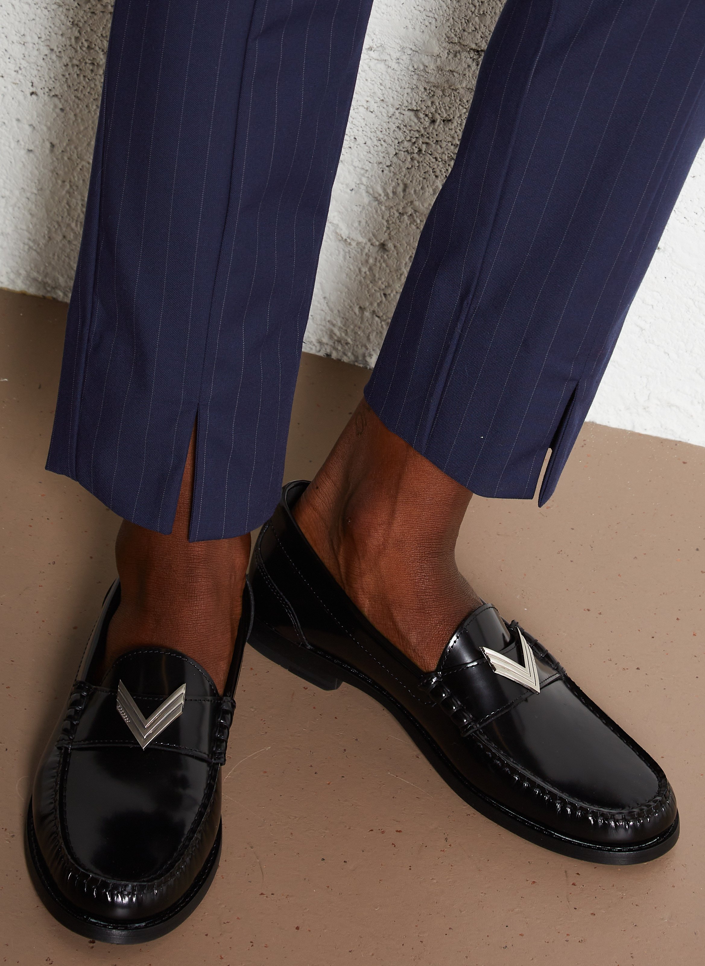 Mocassins vernis en cuir IKKS Noir