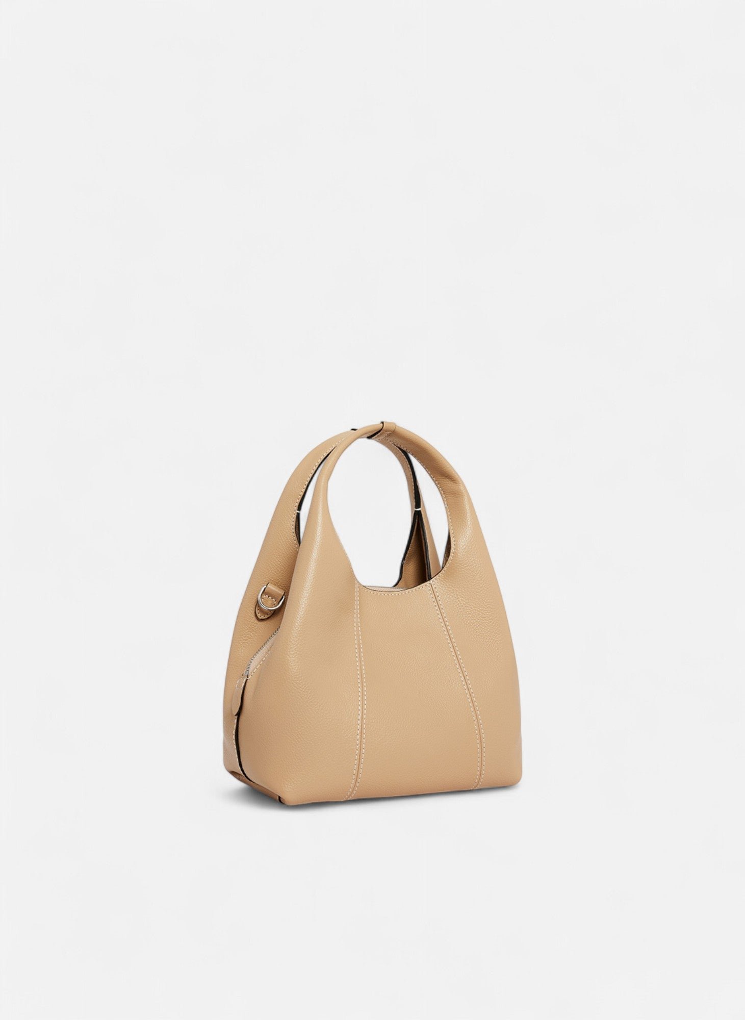 Petit sac à main juliette en cuir grainé LE TANNEUR Beige