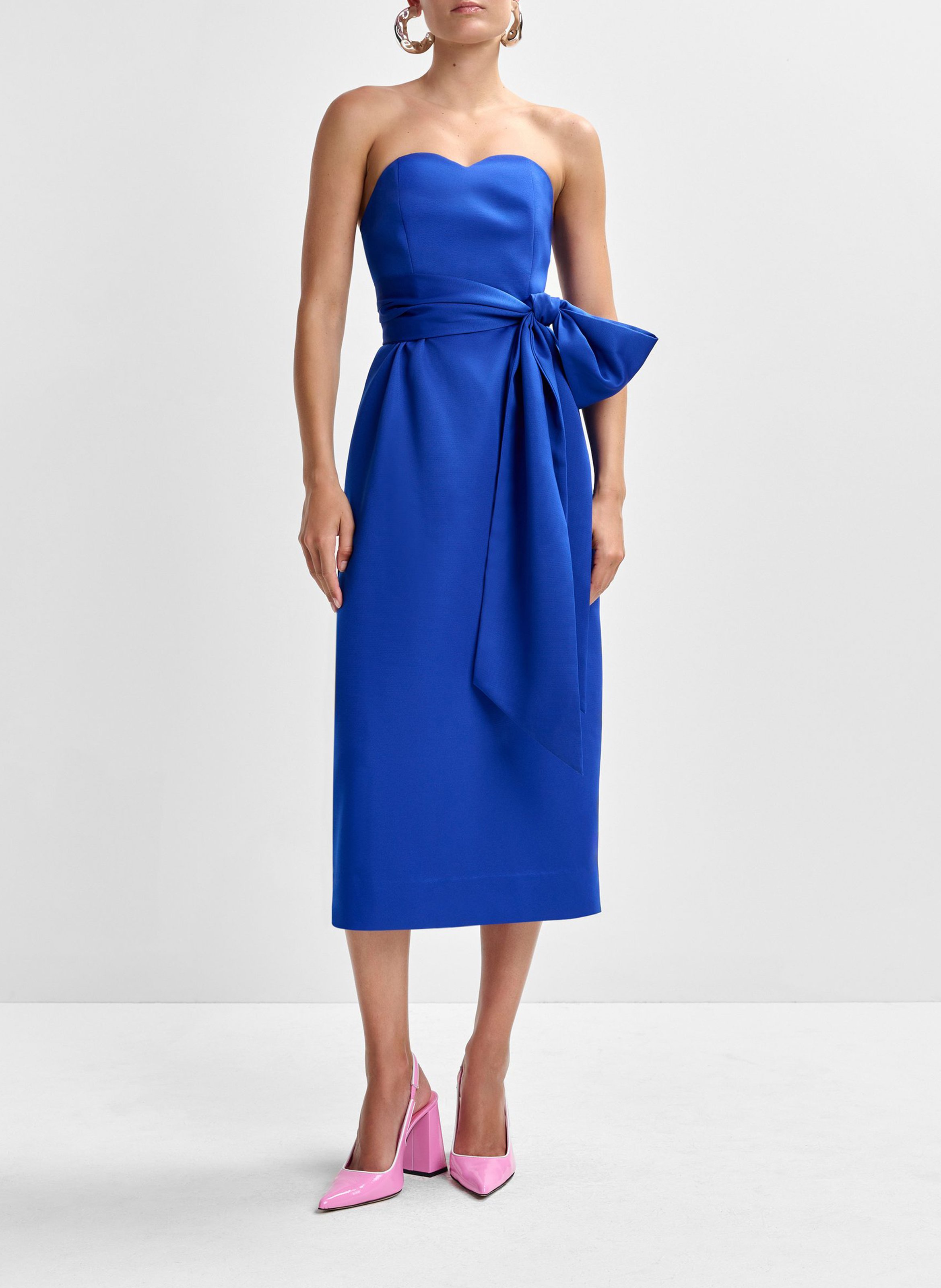 Robe midi bustier Juror ESSENTIEL ANTWERP Bleu