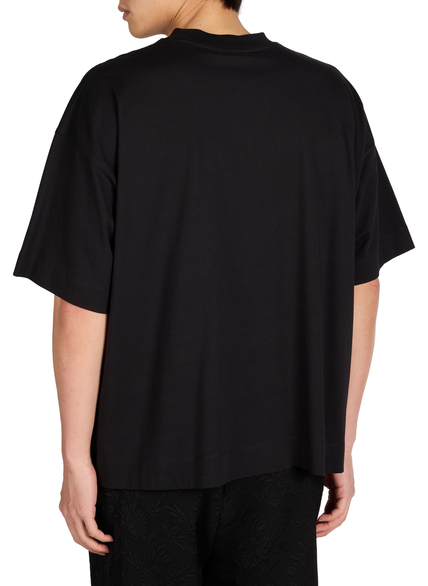 Classic Cotton T-Shirt DRIES VAN NOTEN Black