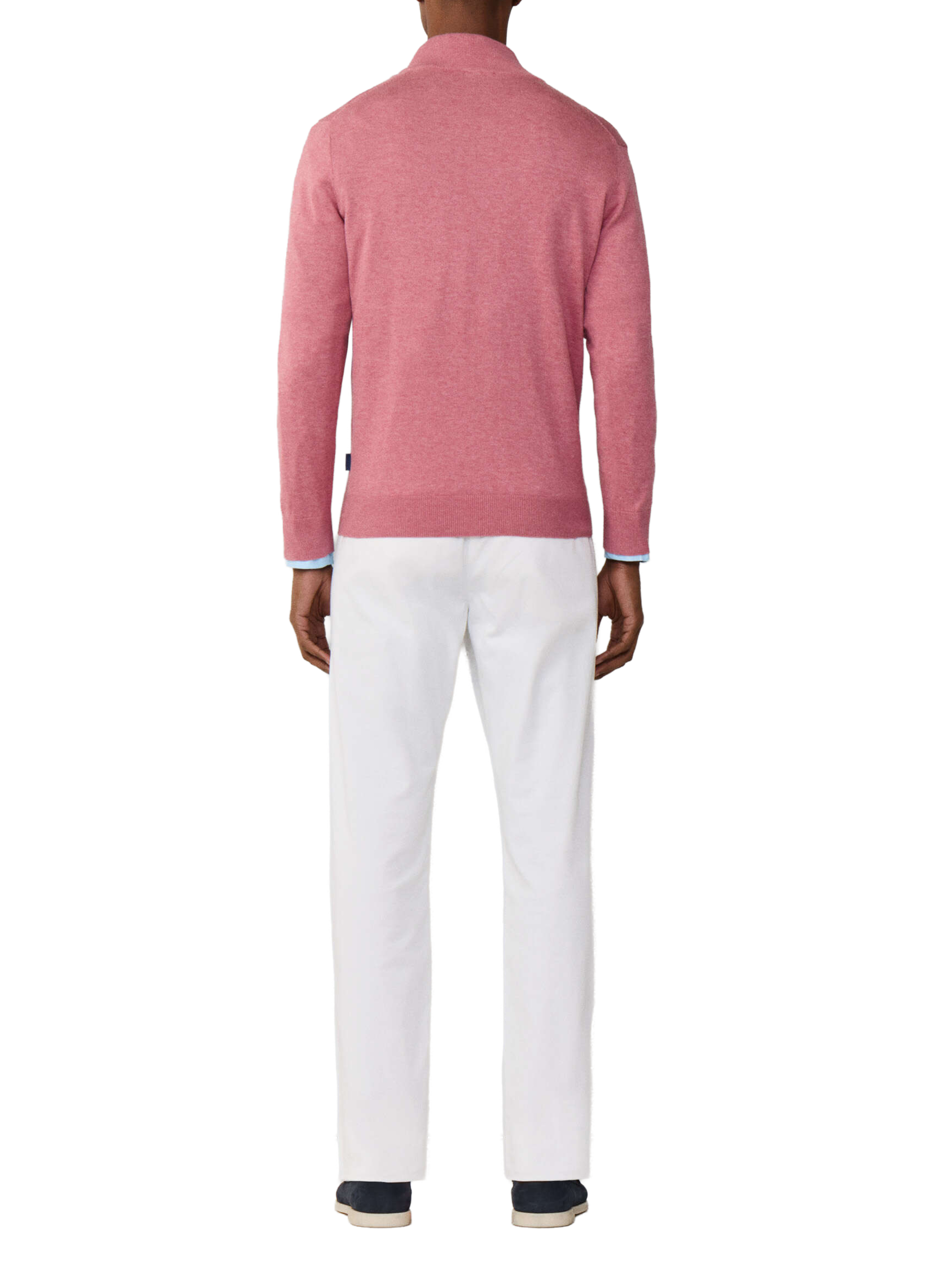 Pull en coton et soie Rouge