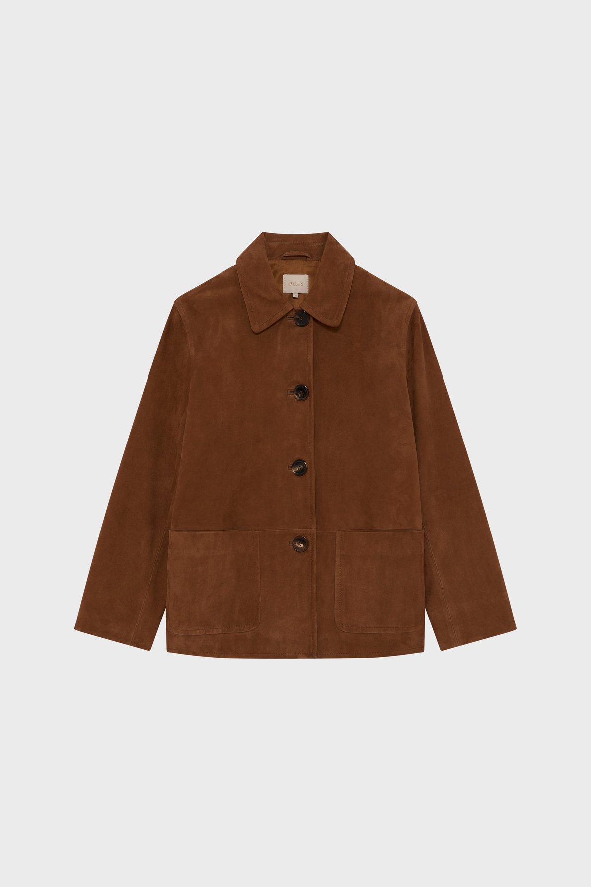 Veste large en cuir velours - josephine PABLO Beige