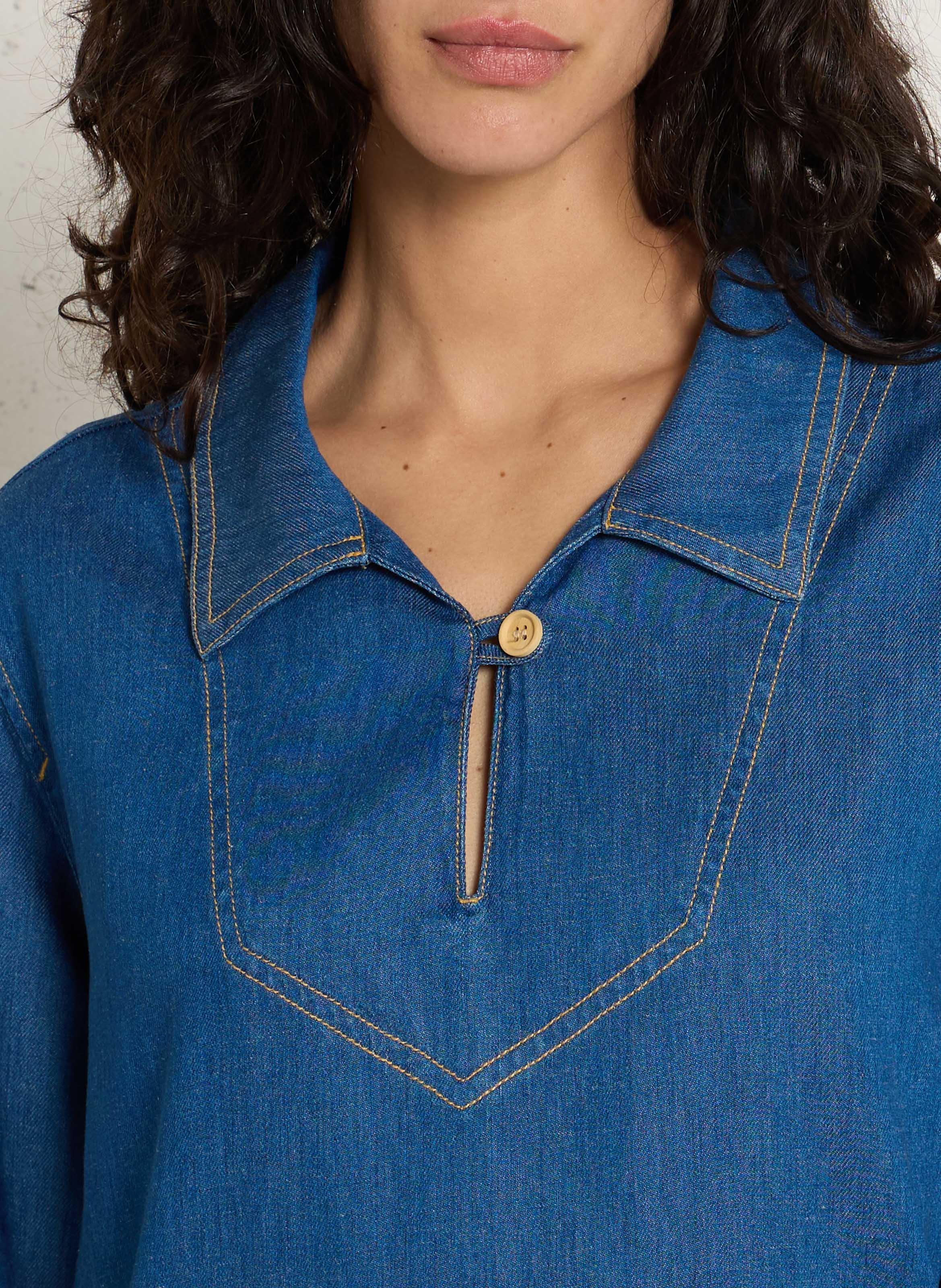 Robe courte col classique heritage ARMOR-LUX Bleu