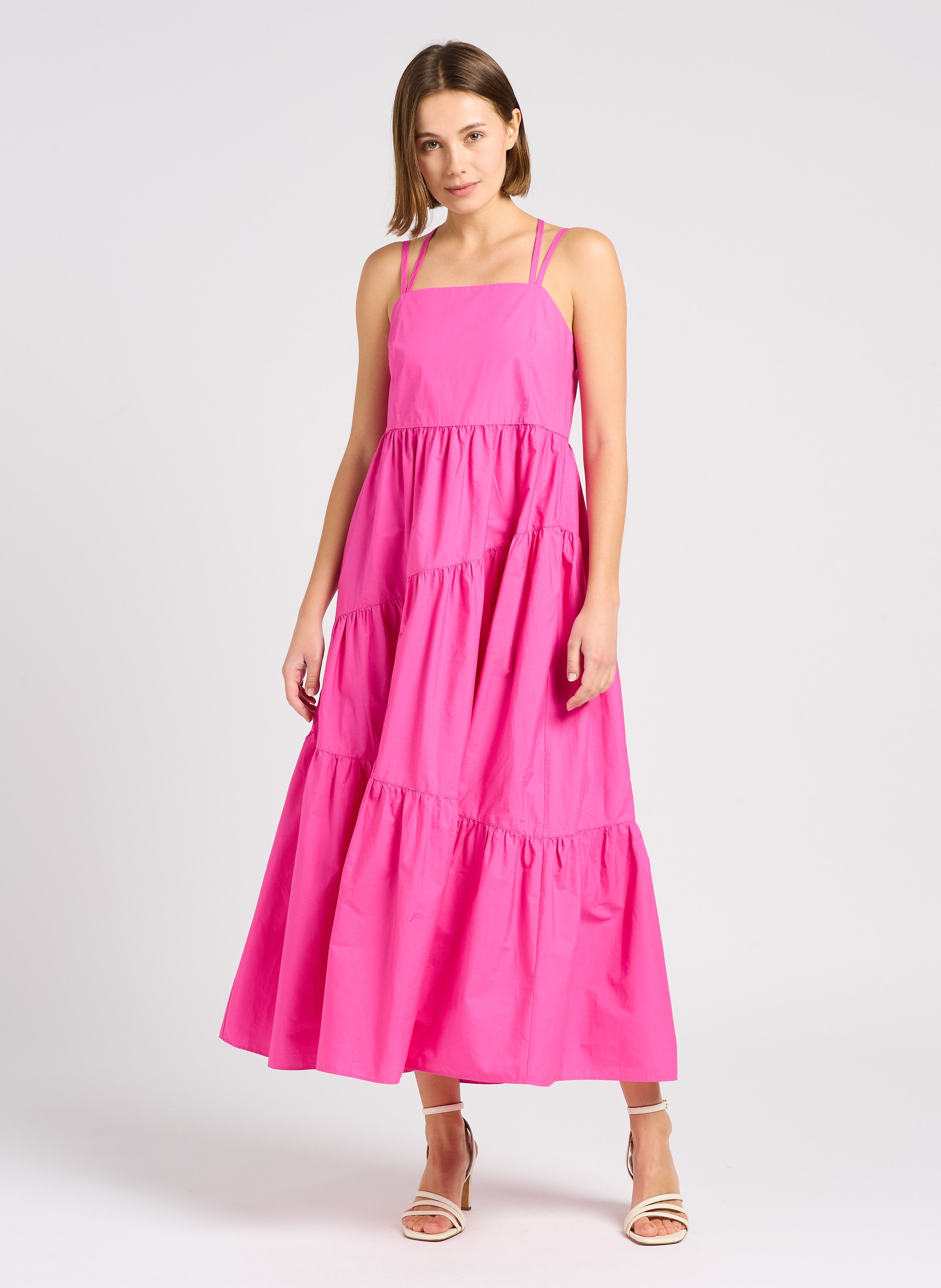 Sandales à talons en cuir davina BOBBIES Blanc