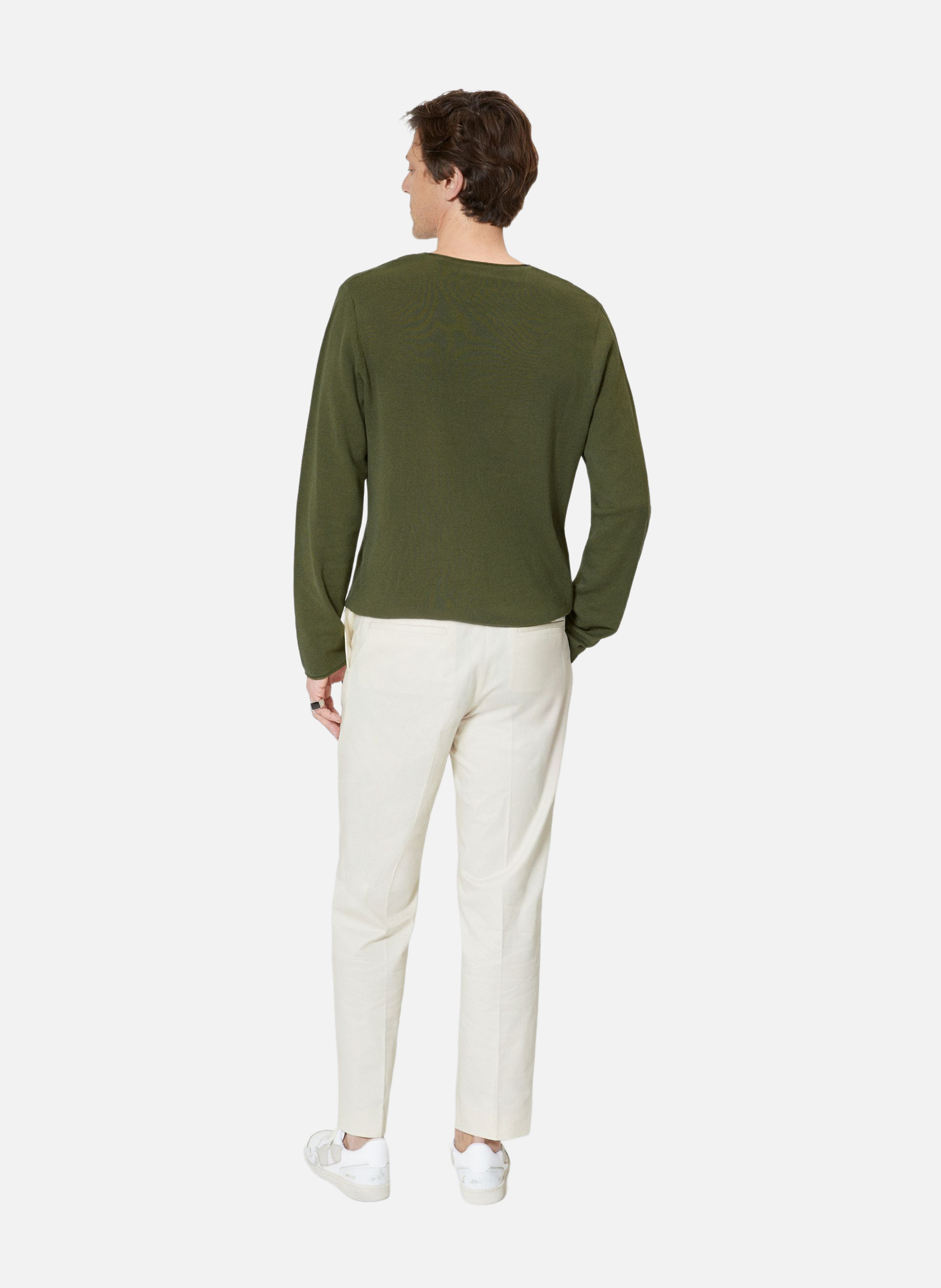 Pull col tunisien THE KOOPLES Vert