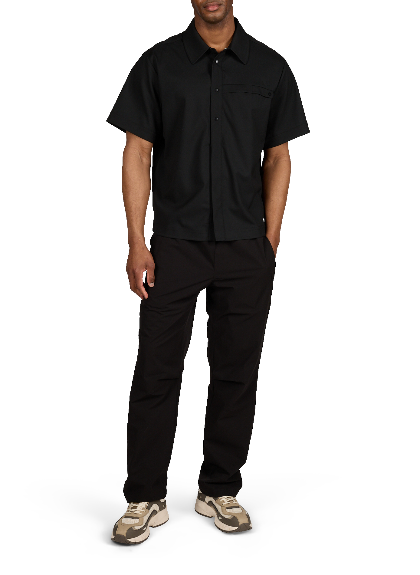 Pantalon Mito uni RAINS Noir