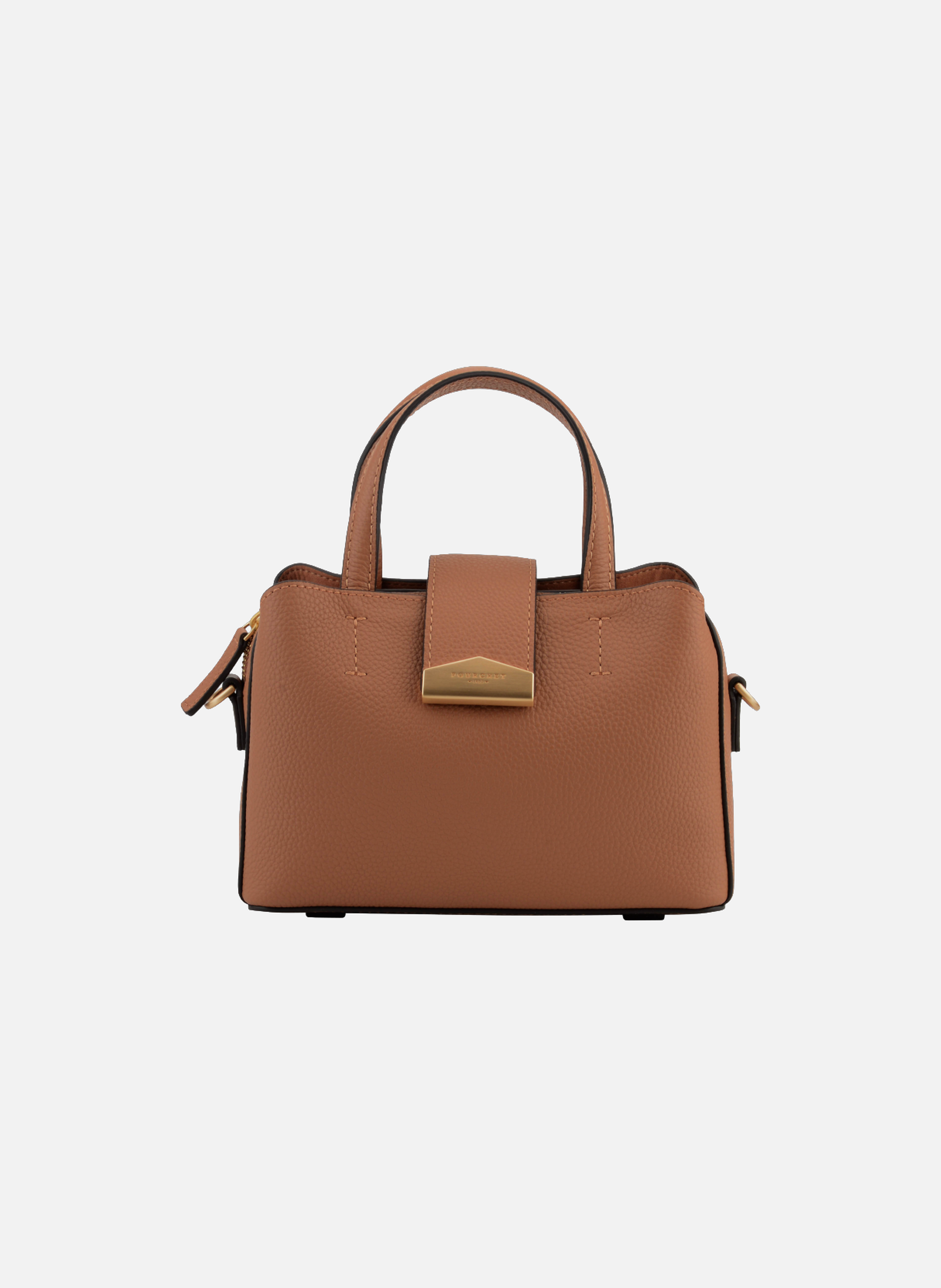 Cavalcade | sac porté épaule mm en cuir de vachette POURCHET Doré