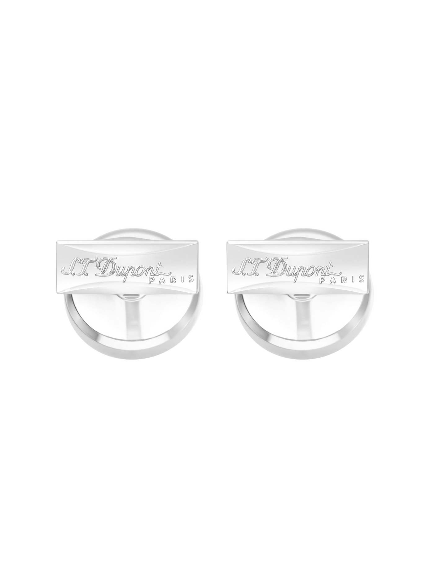 Logo enamel cufflinks S.T. DUPONT Black