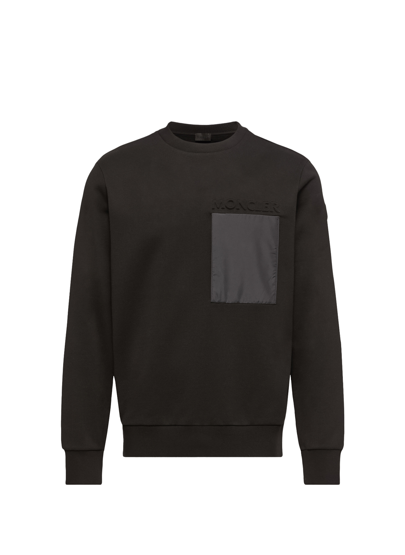 Trui met katoenen logo MONCLER Zwart