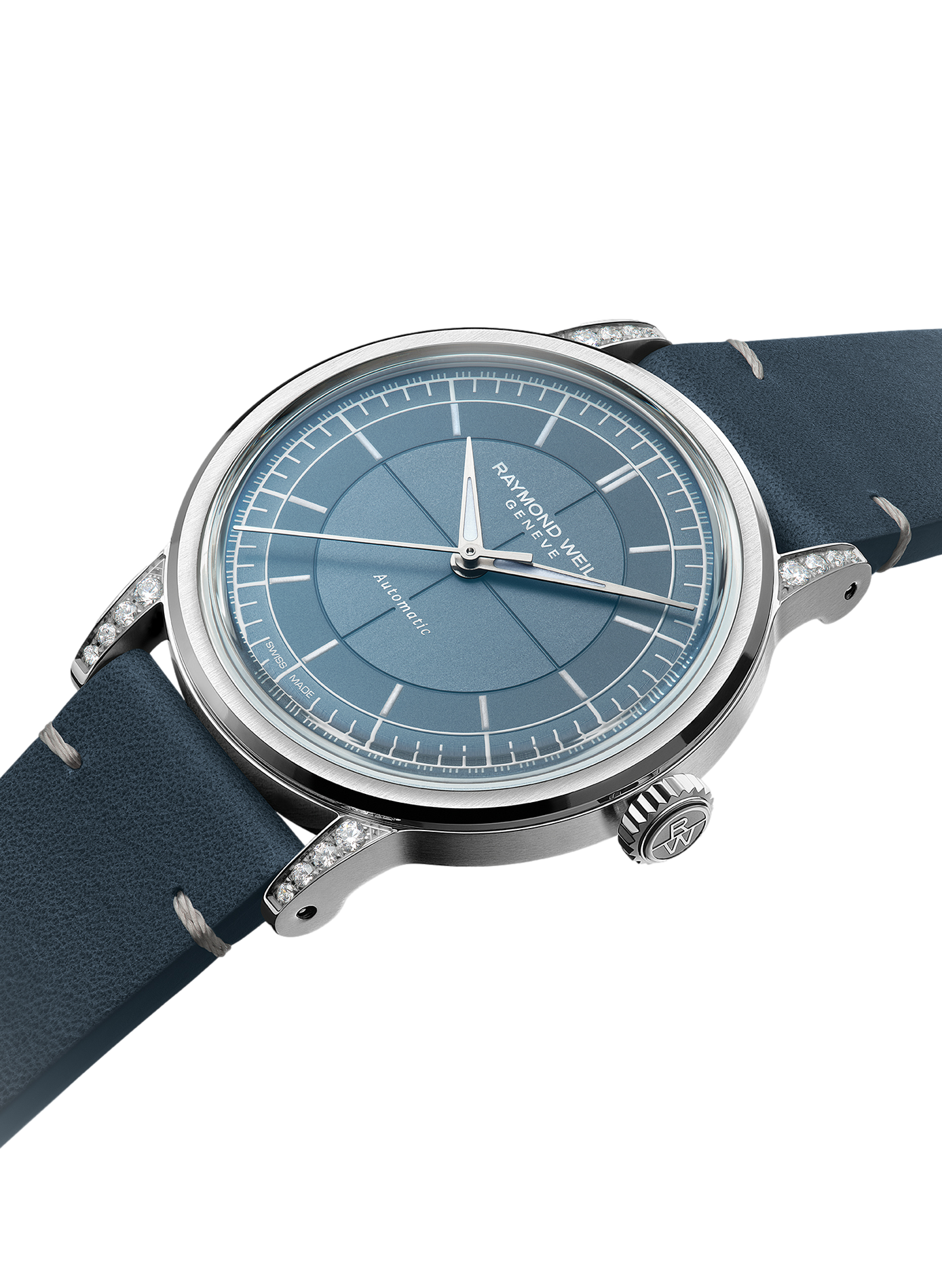 Montre automatique Millesime Central Seconds en cuir RAYMOND WEIL Bleu