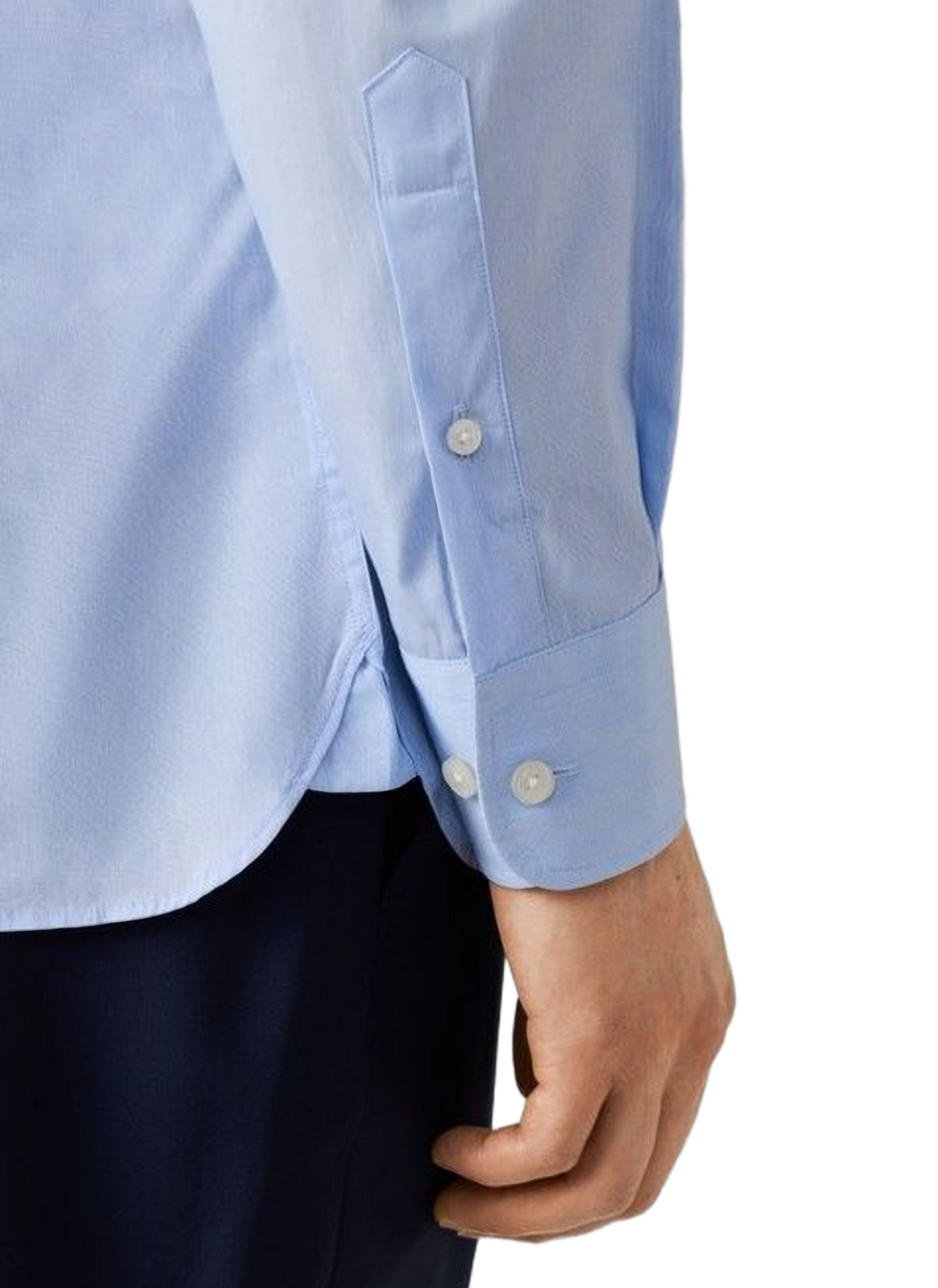 Slim-fit cotton shirt HACKETT Blue