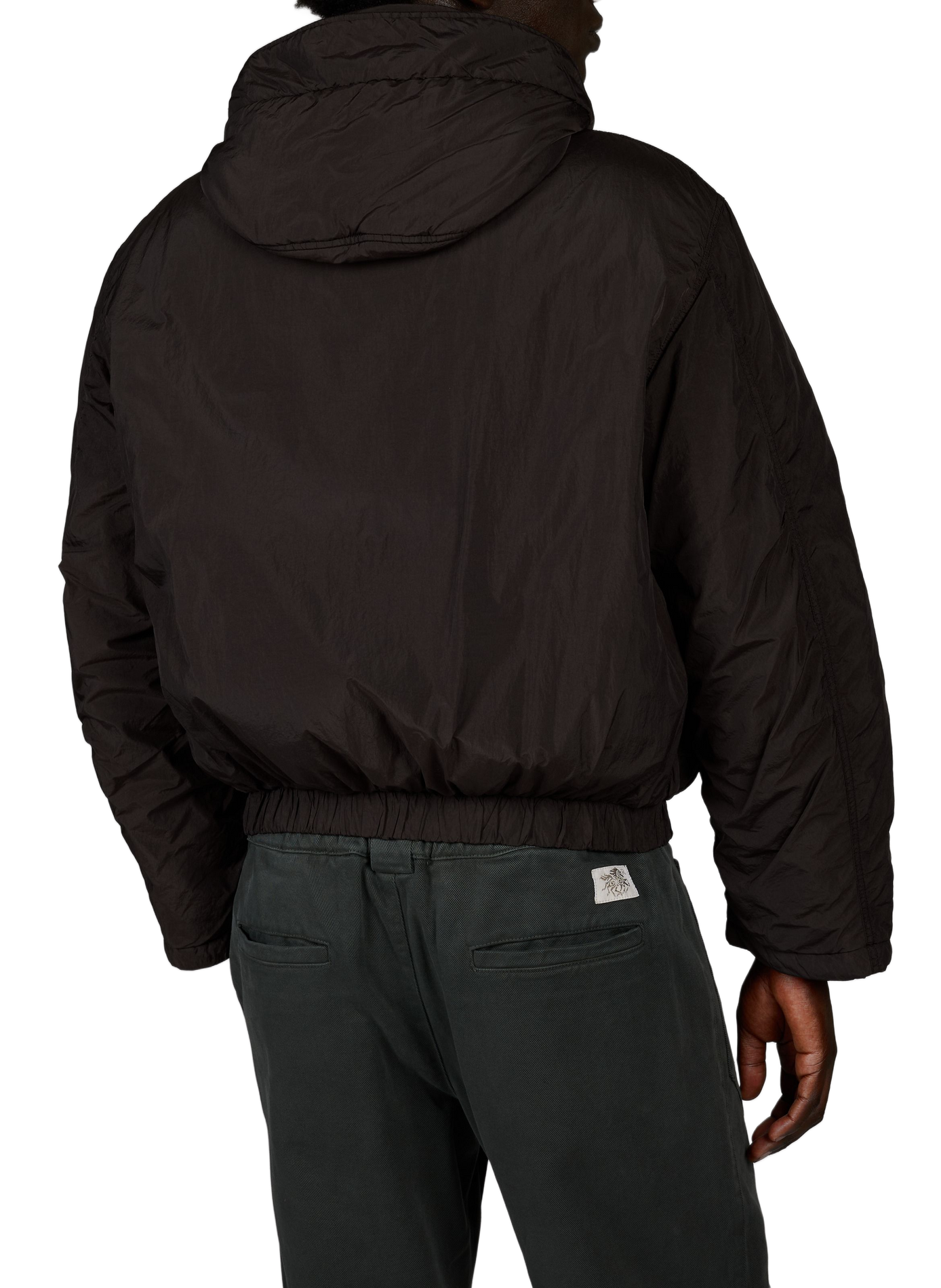 Straight-fit jacket with hood  | Black RANRA Men