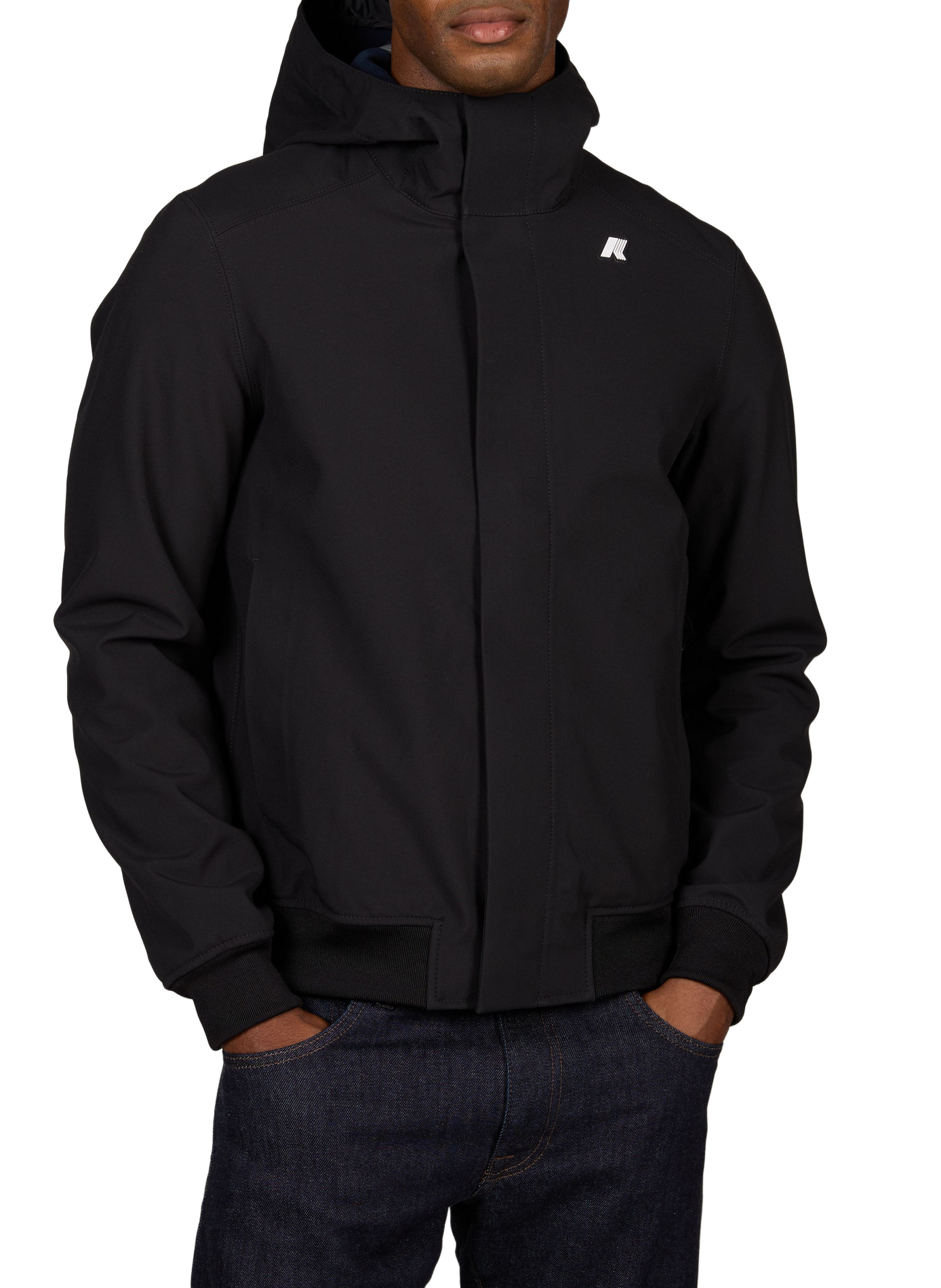 Parka with high collar K-WAY Black