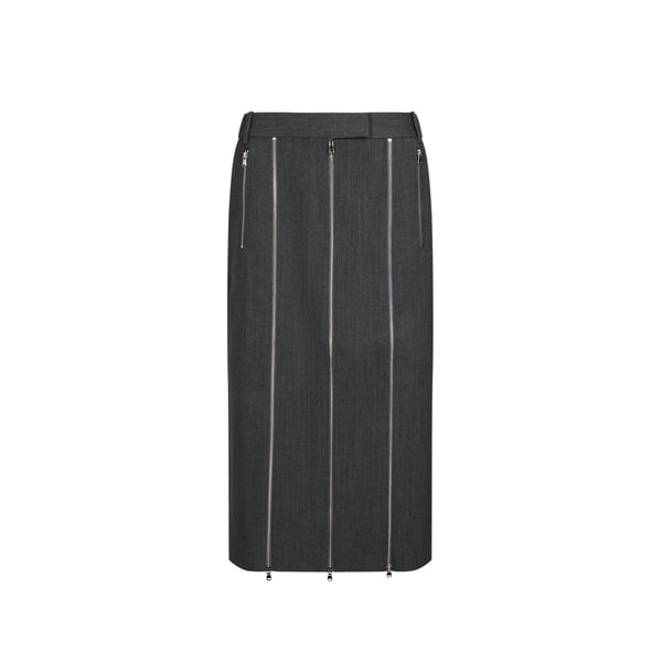 Jupe droite midi en laine Jupe droite midi en laine
