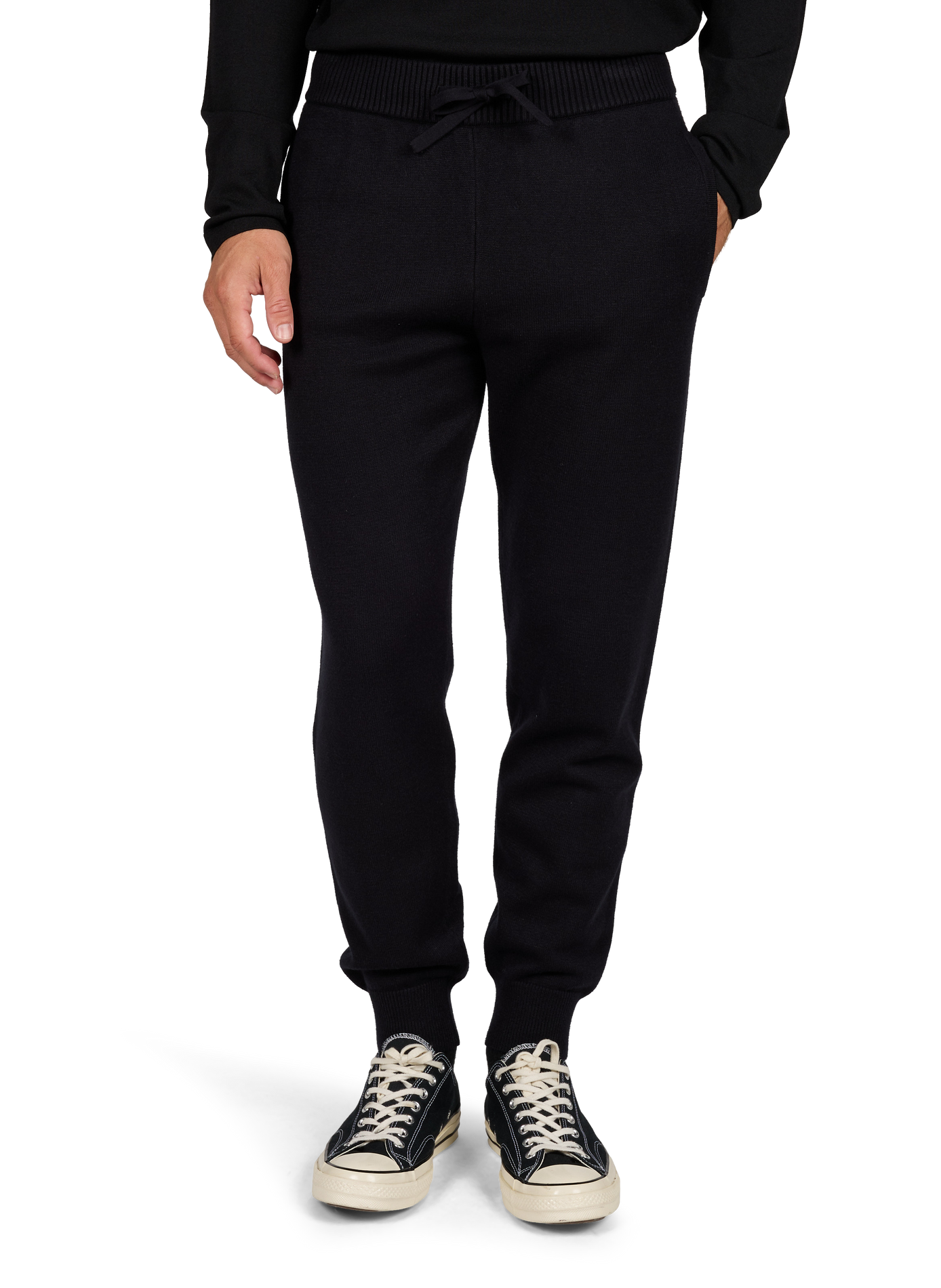 Figurbetonte Strickhose GERTRUDE Schwarz