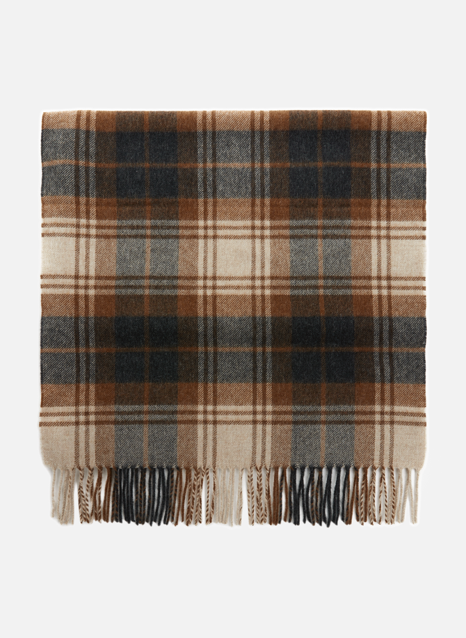 SAISON 1865 wool check print scarf