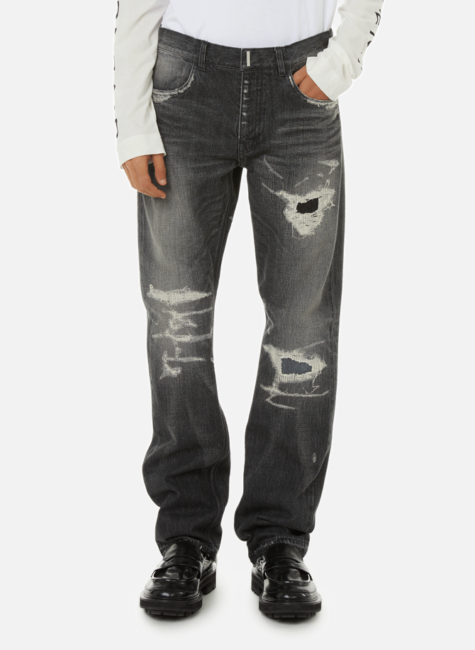 Slim jeans with distressed detailing GIVENCHY