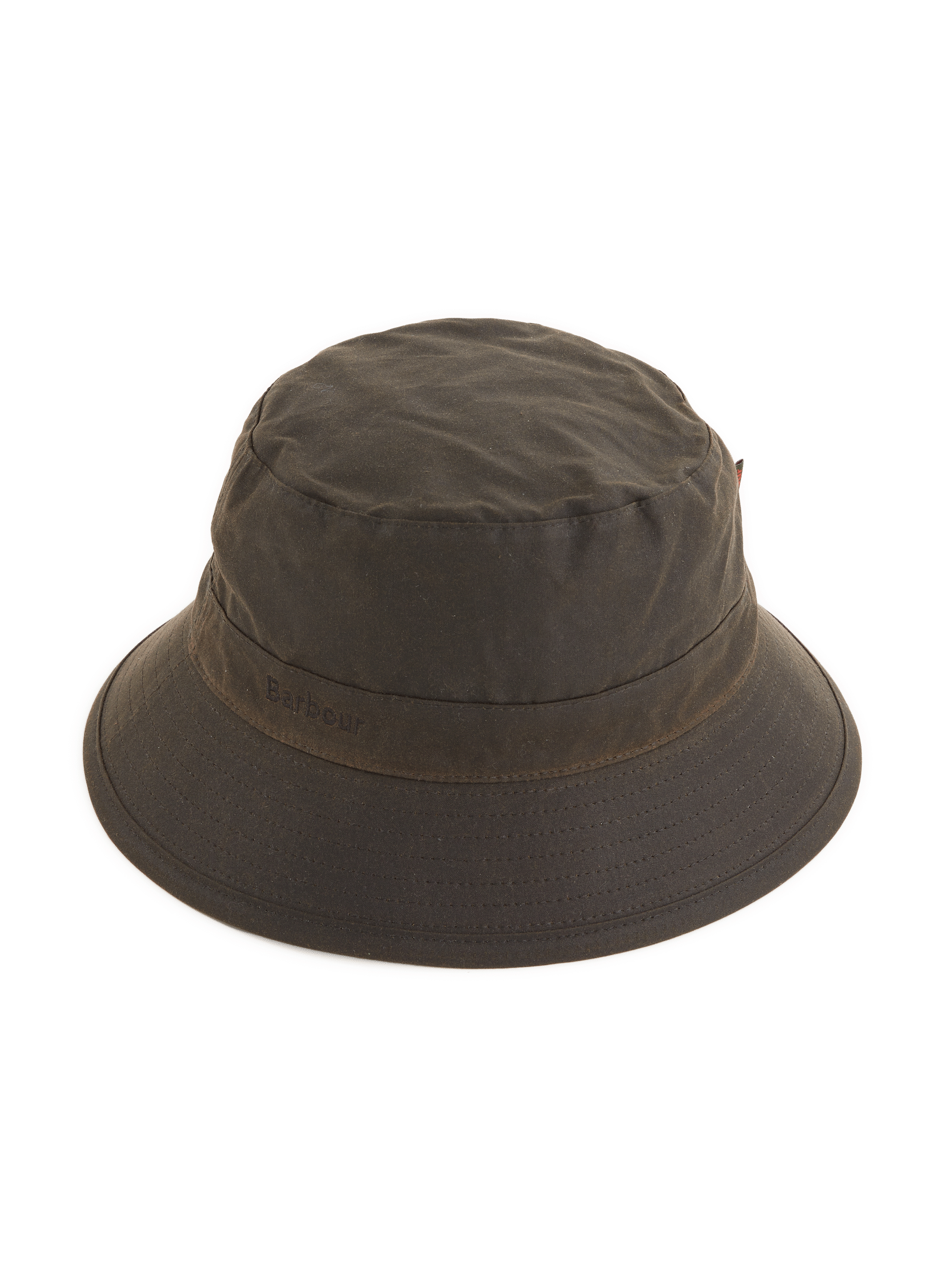 Coated cotton canvas bucket hat BARBOUR Green