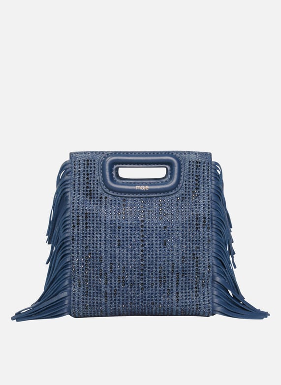 Sac Bourse Maje Petit Sac Bandoulière à Franges En Cuir M Mini