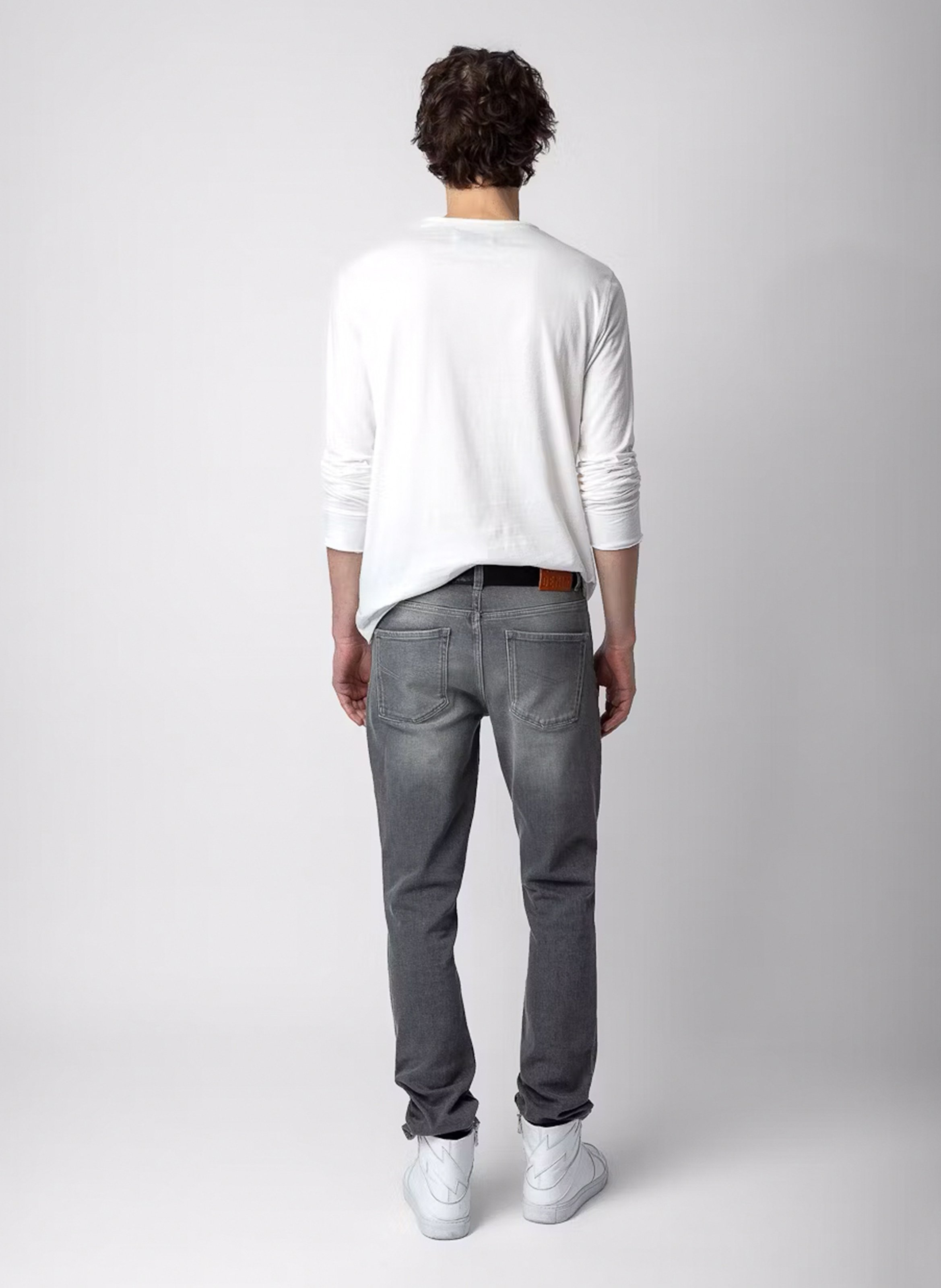 Tes-shirt droit en coton bio monastir ZADIG&VOLTAIRE Blanc