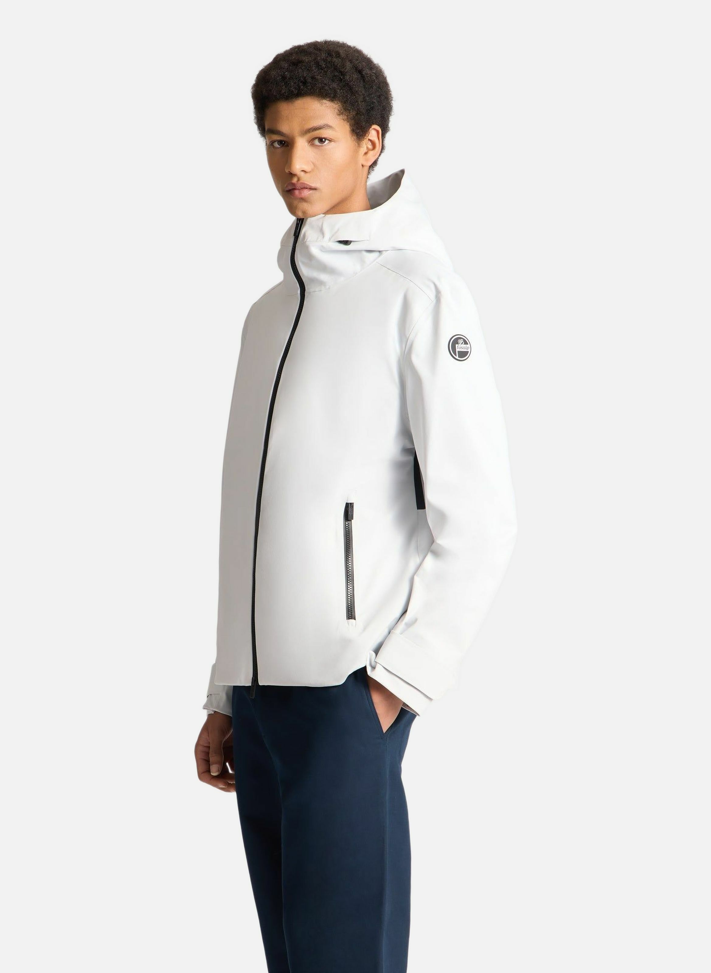 Veste ilanox col capuche coupe regular FUSALP Blanc