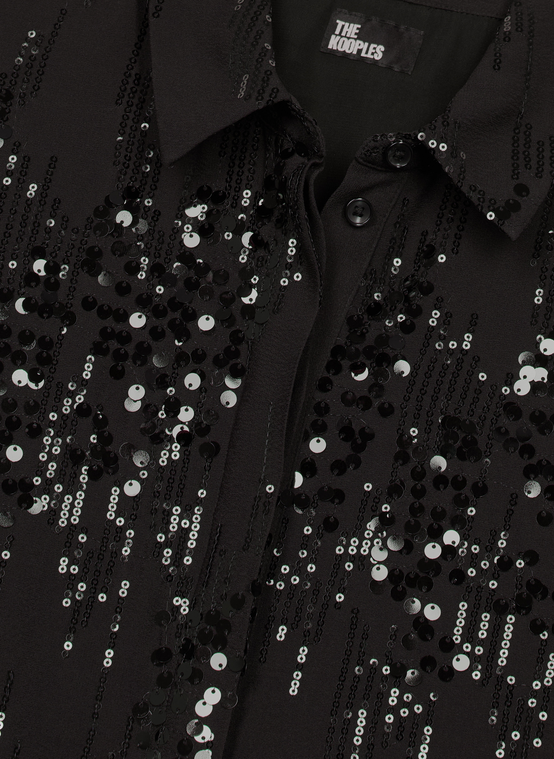 Chemise à sequins THE KOOPLES Noir