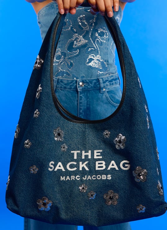 Look Coachella sac à main Marc Jacobs en denim